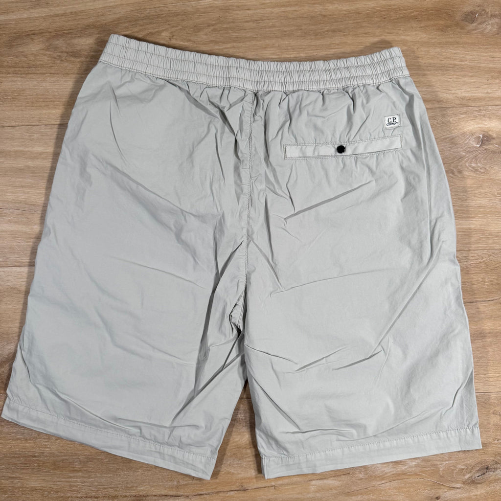 CP Company 50 Fili Stretch Cargo Shorts in Blue Fox - Grey
