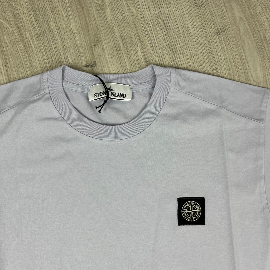 Stone Island Patch T-Shirt - Lilac