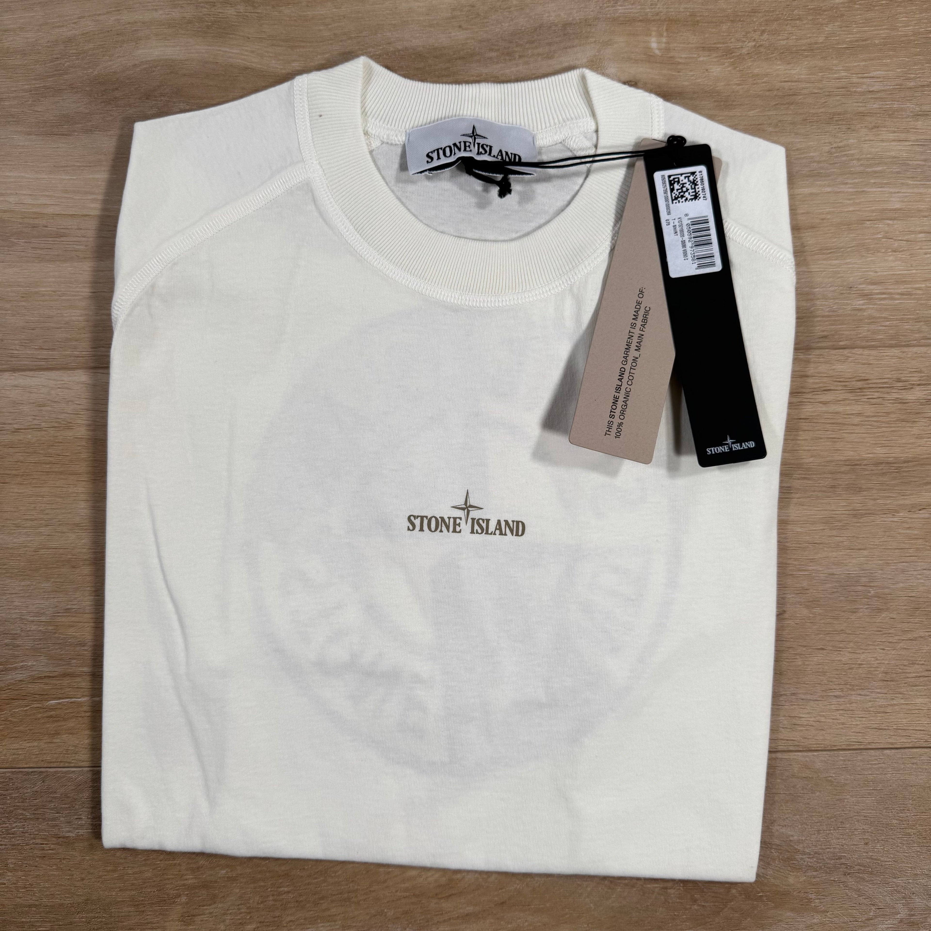 Stone Island Institutional One Print T-Shirt in Ivory
