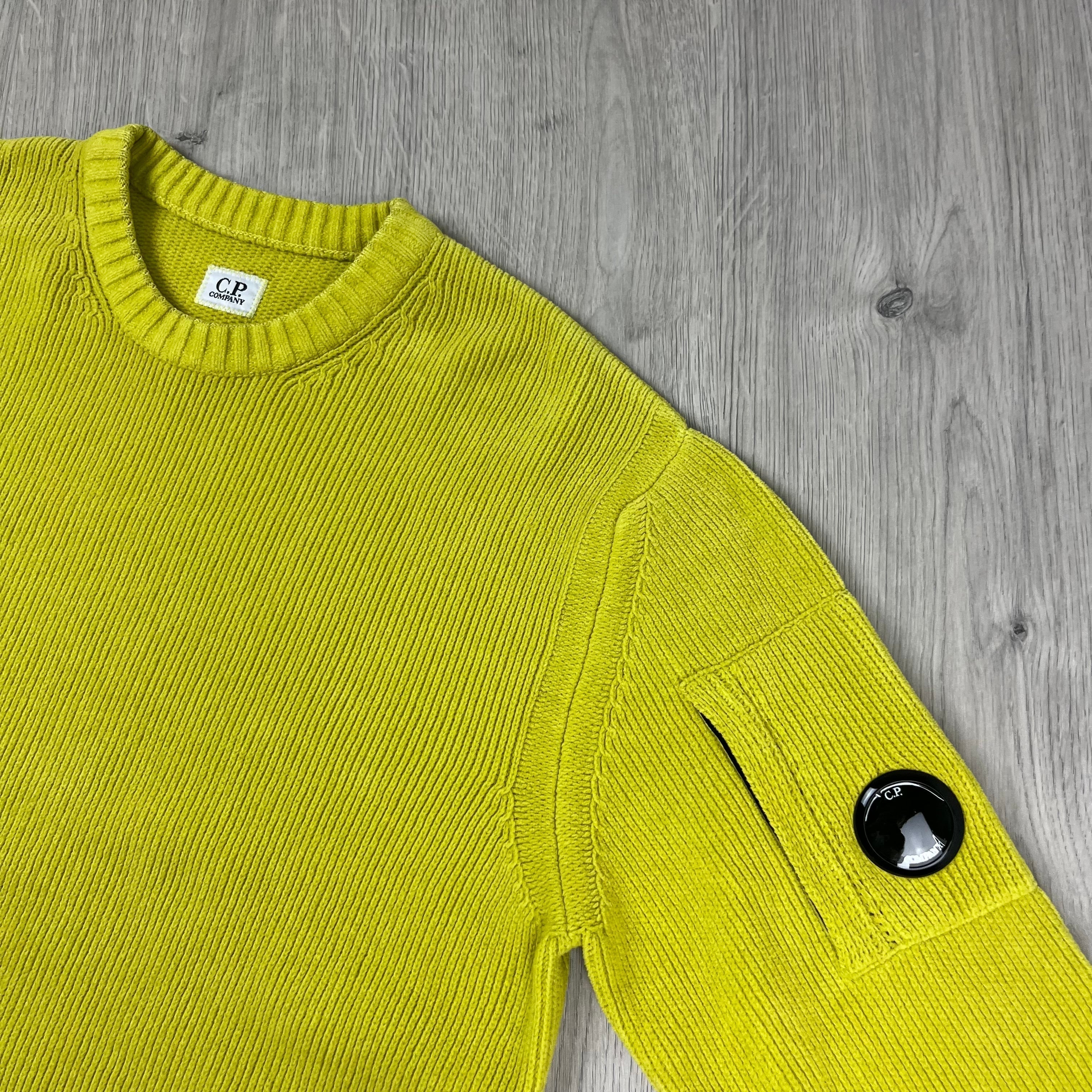 CP Company Chenille Sweatshirt - Green Sheen