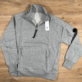 CP Company Diagonal Raised Half-Zipped Lens Sweatshirt in Grey