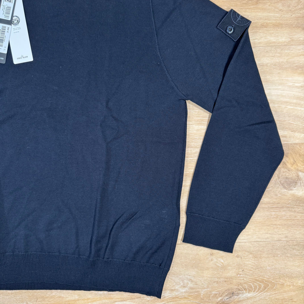 Stone Island Light Pure Wool Ghost Sweatshirt in Navy