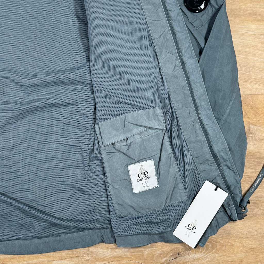 CP Company Chrome-R Lens Overshirt in Stormy Weather - Blue