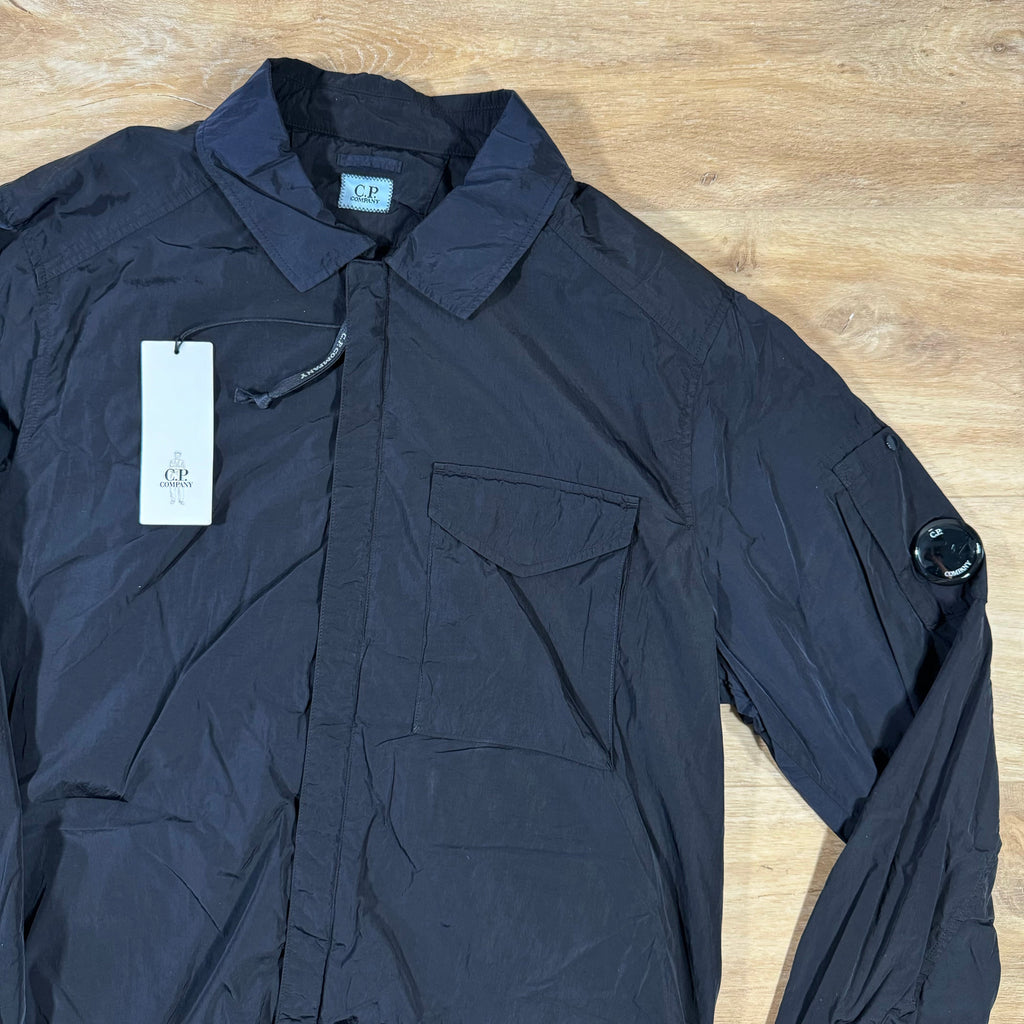 CP Company Chrome-R Lens Overshirt in Navy