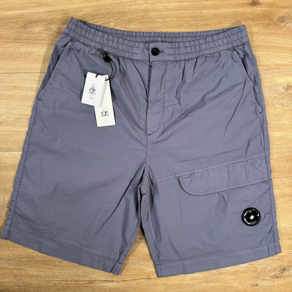 CP Company 50 Fili Stretch Cargo Shorts in Lavender Violet