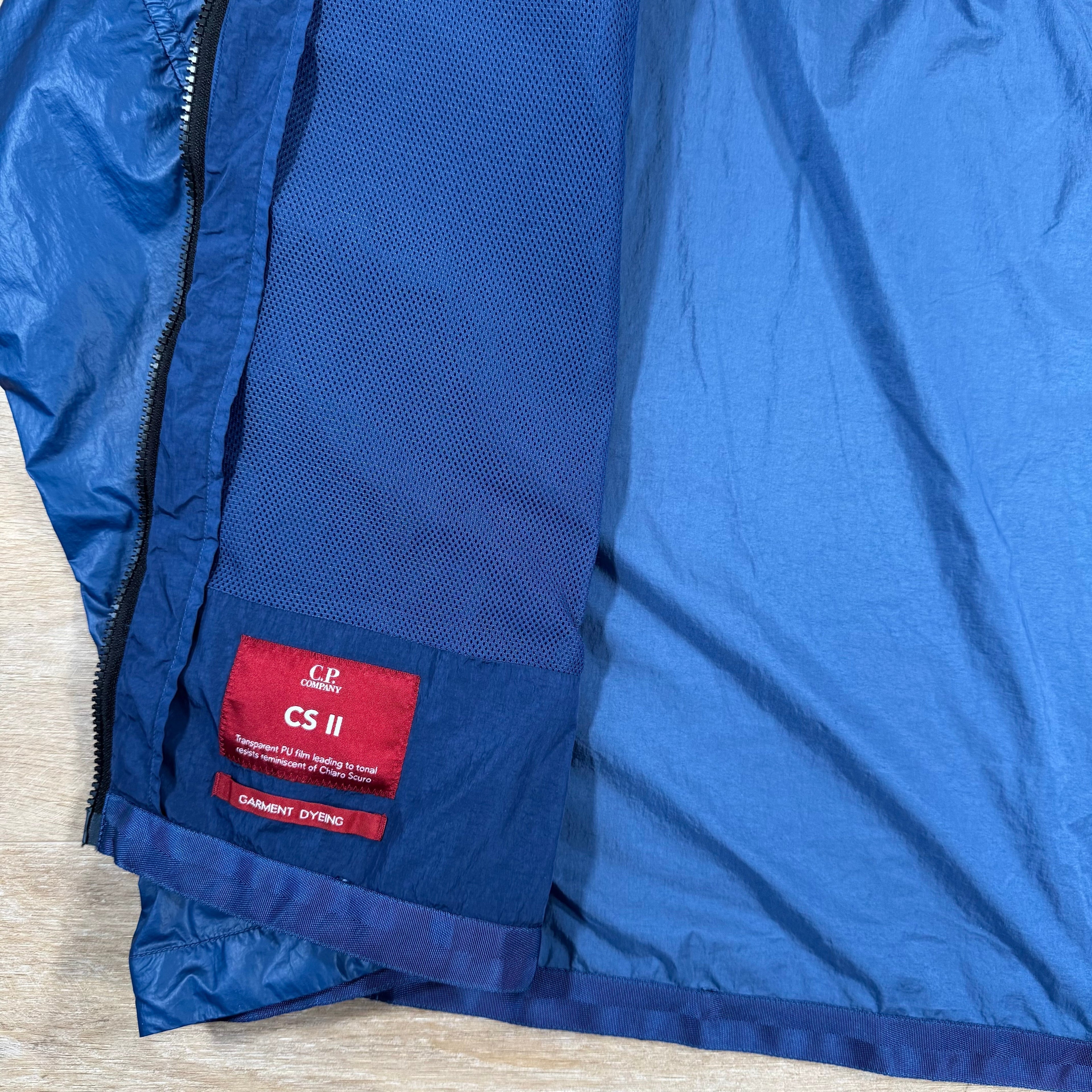 CP Company CS II Mixed Lens Jacket in Oceana - Blue