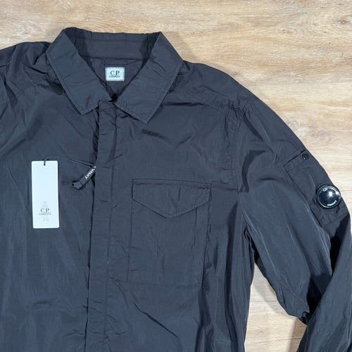 CP Company Chrome-R Lens Overshirt in Black