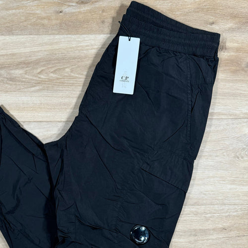 CP Company Chrome Nylon Cargo Pants in Black
