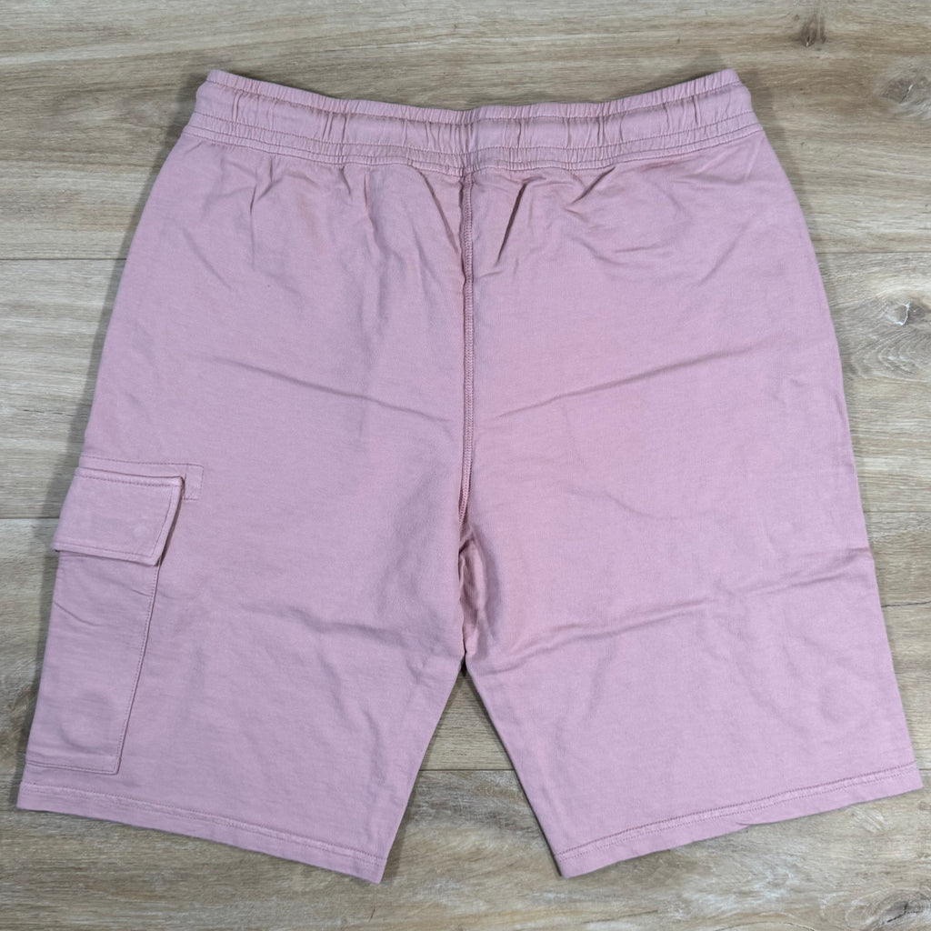 CP Company Light Fleece Cargo Lens Shorts in Misty Rose - Pink
