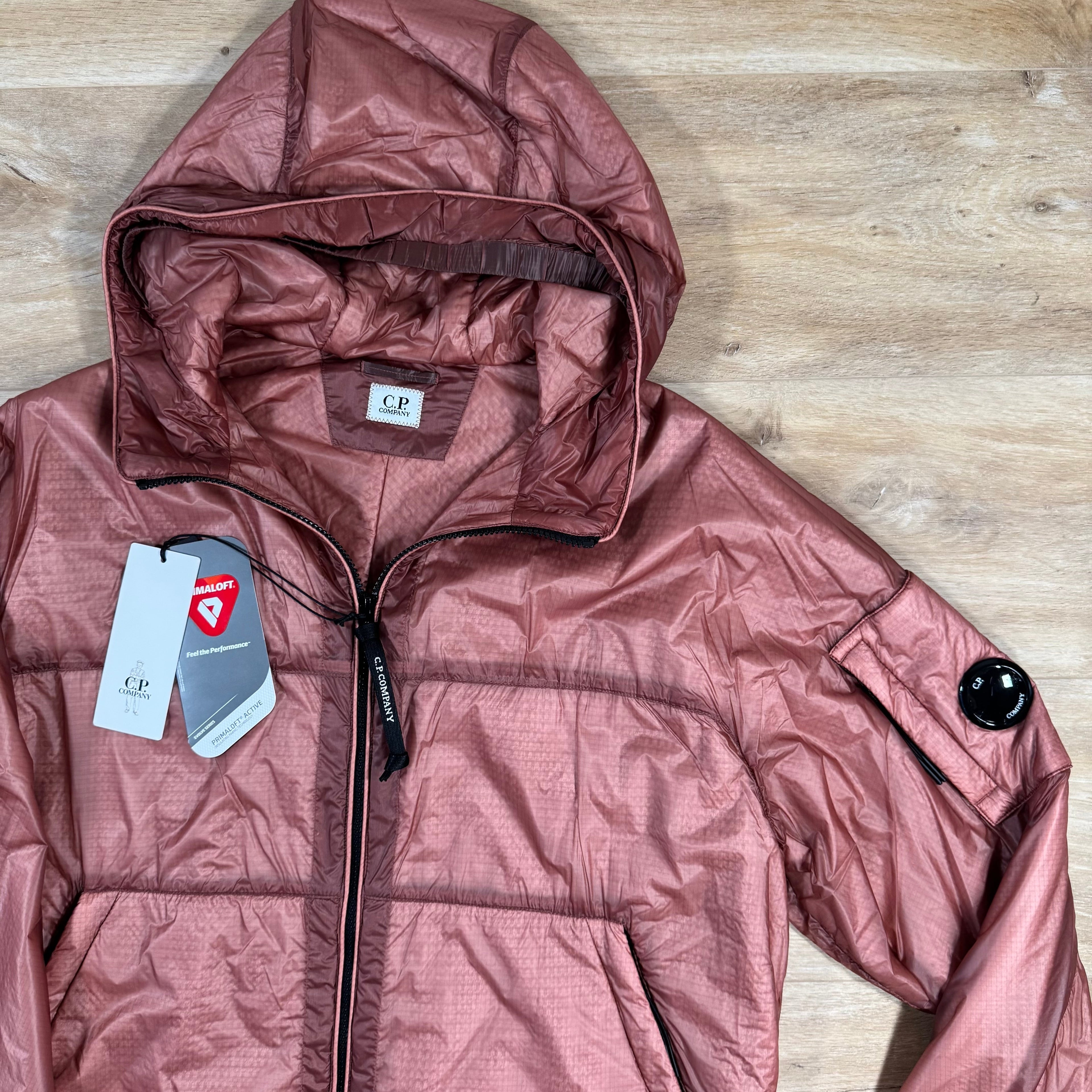CP Company Nada Shell Primaloft Lens Jacket in Canyon Clay - Pink