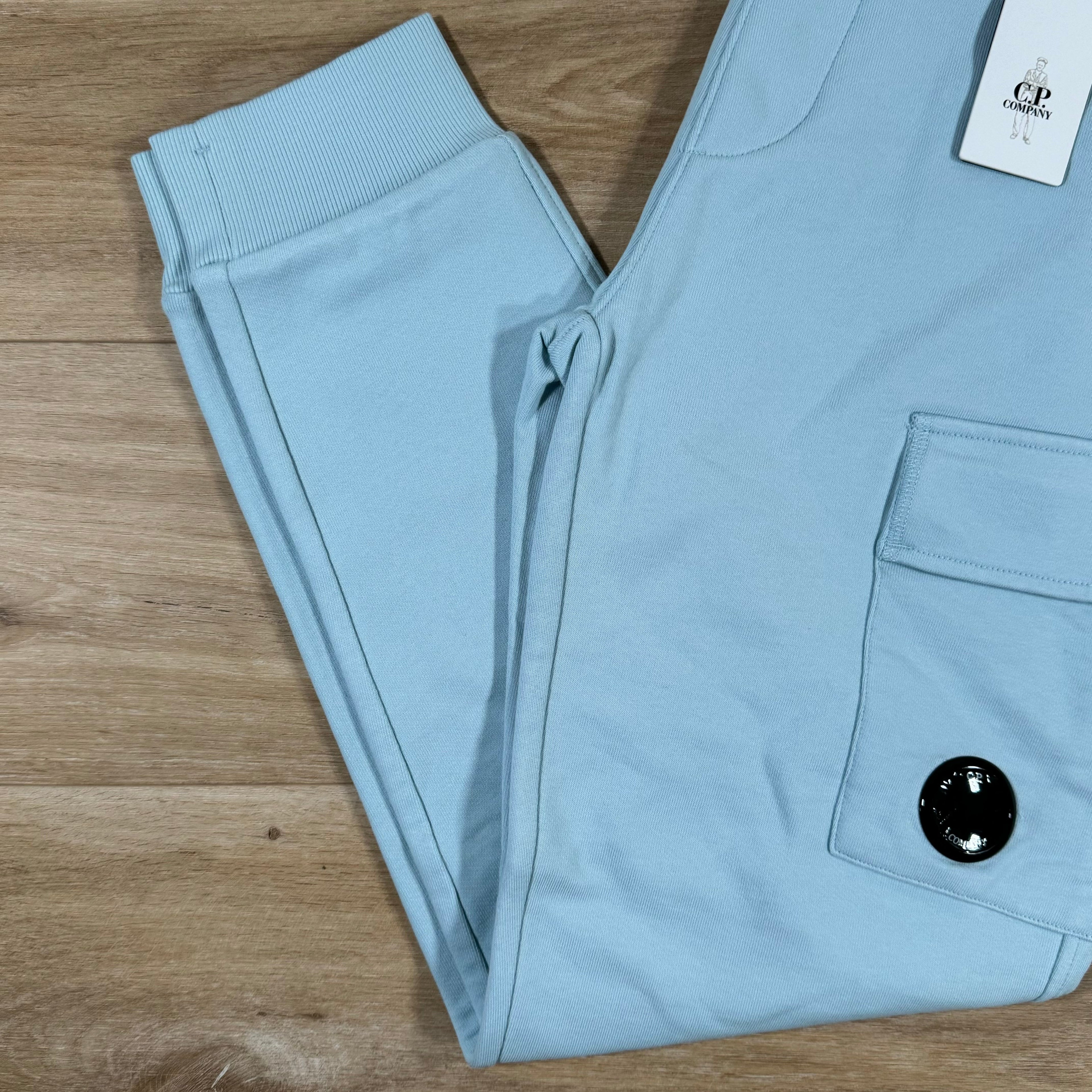CP Company Diagonal Raised Sweatpants in Starlight Blue