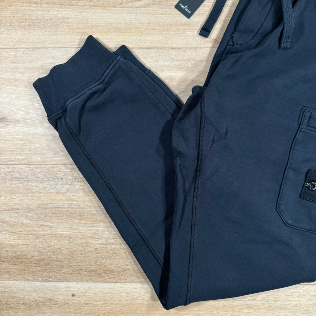Stone Island Slim Fit Cargo Sweatpants in Navy