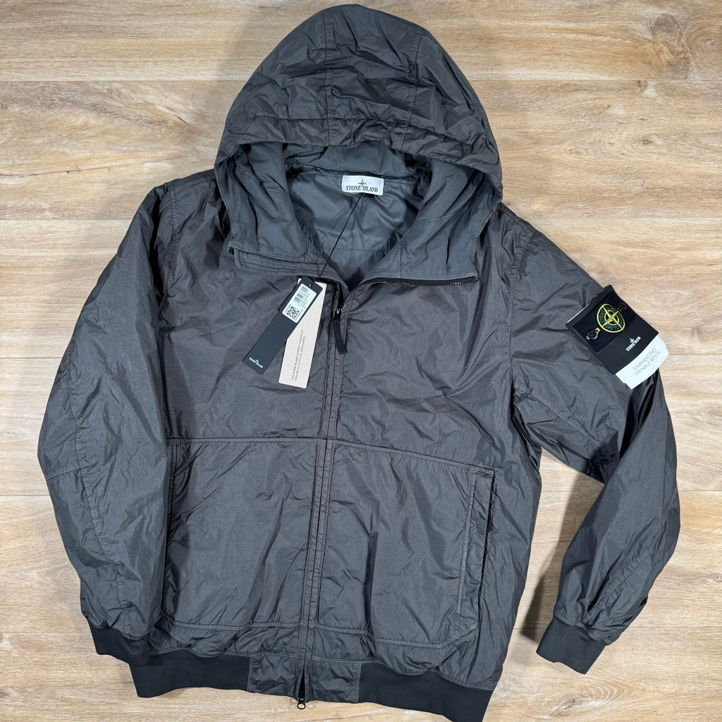 Stone Island Crinkle Reps NY Padded Jacket in Lead Grey