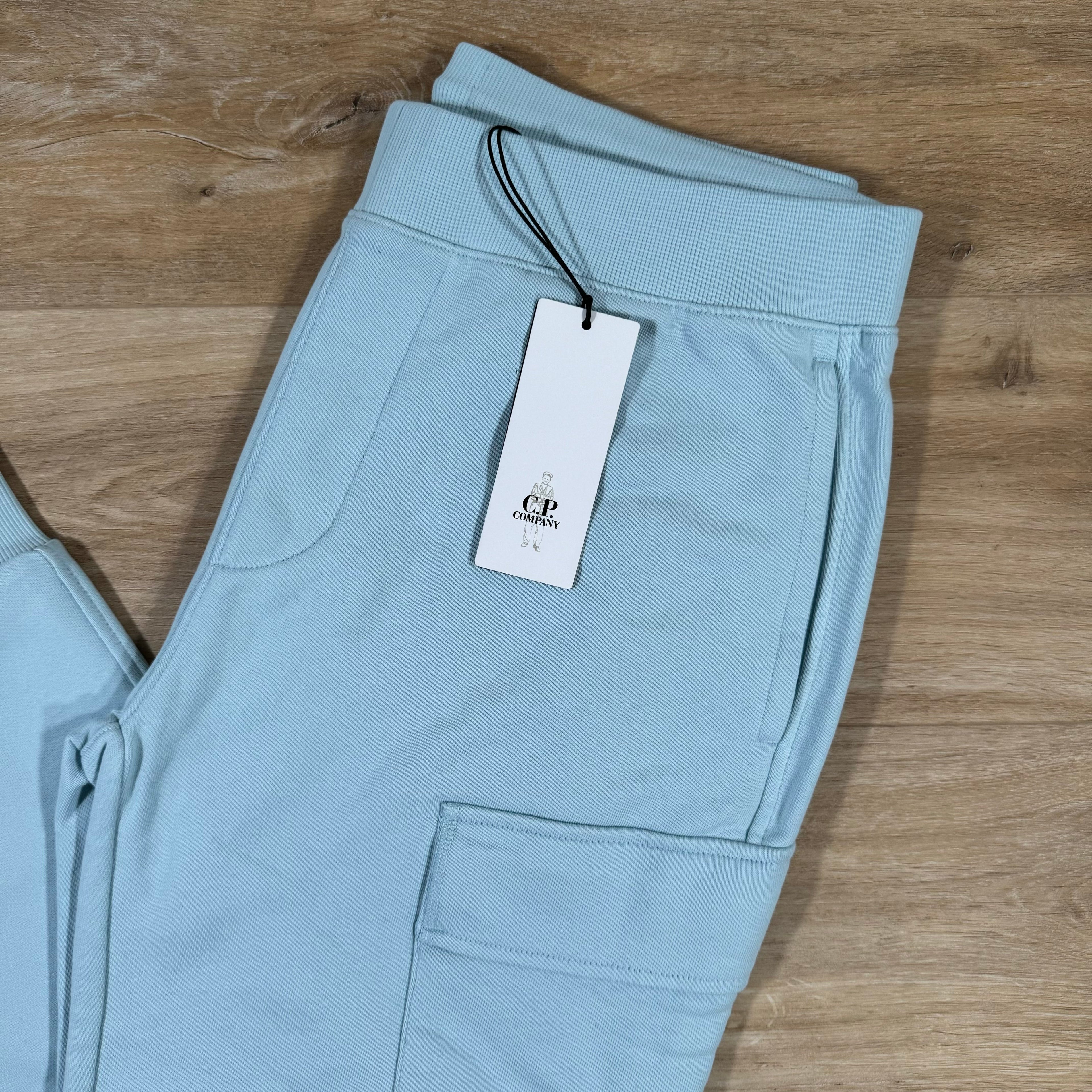 CP Company Diagonal Raised Sweatpants in Starlight Blue