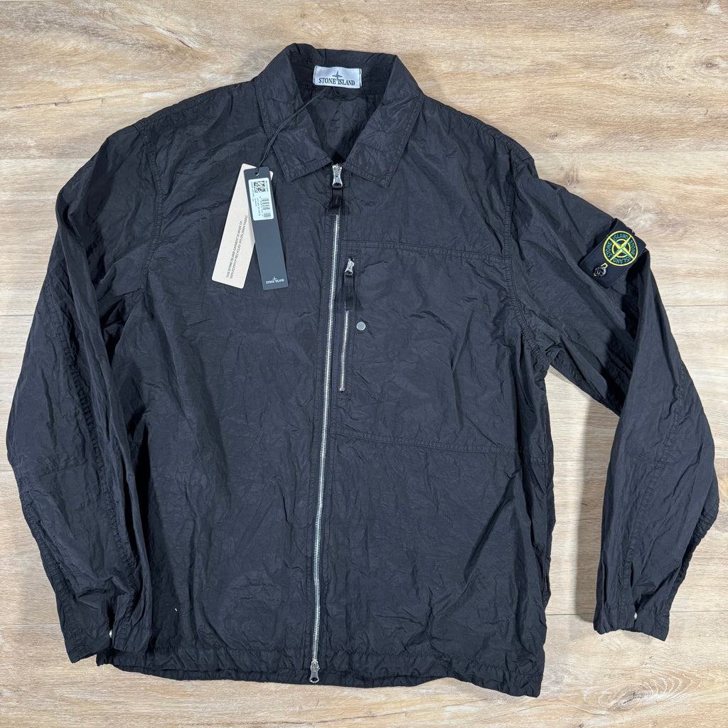 Stone Island Nylon Metal Overshirt in Black