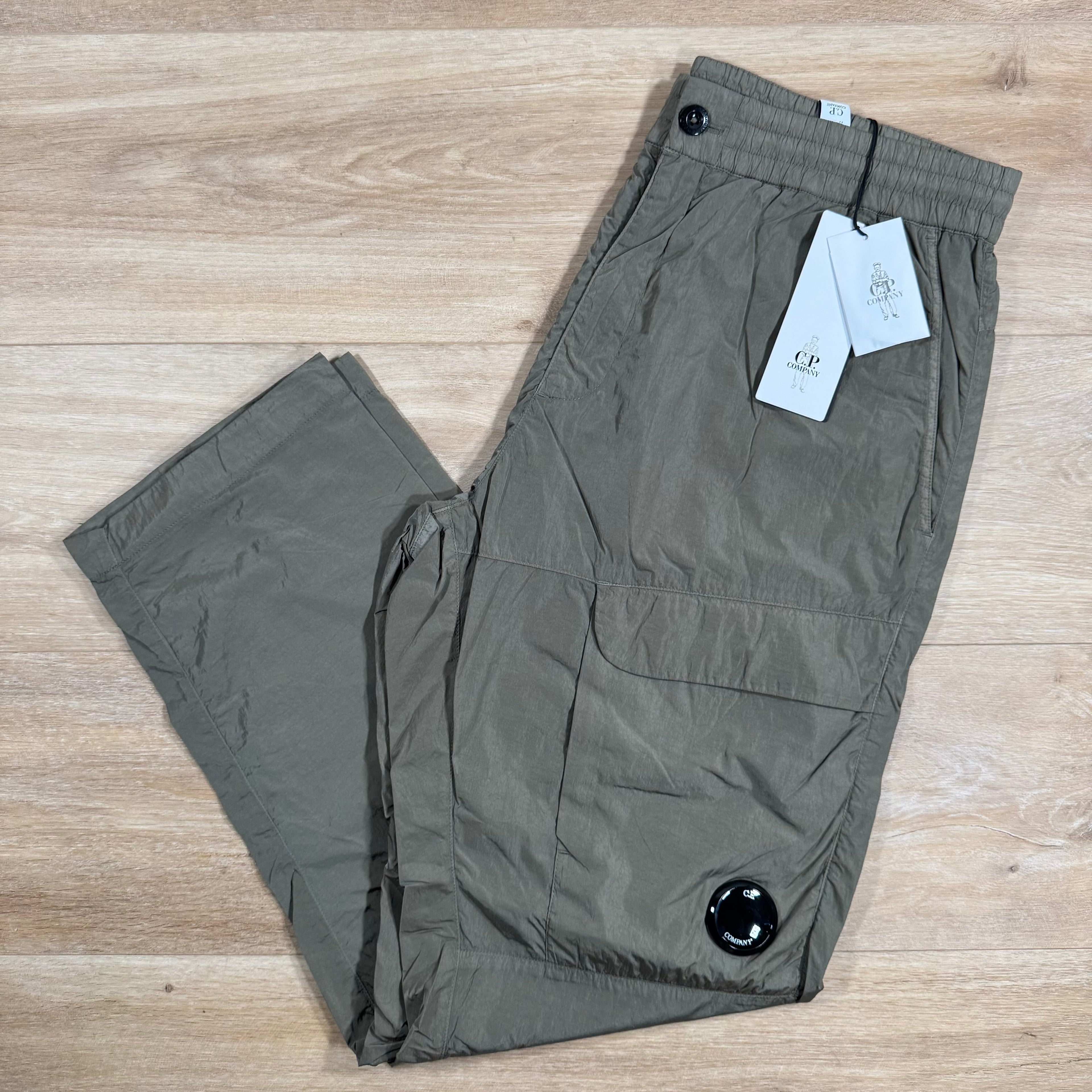 CP Company Chrome-R Loose Cargo Pants in Walnut