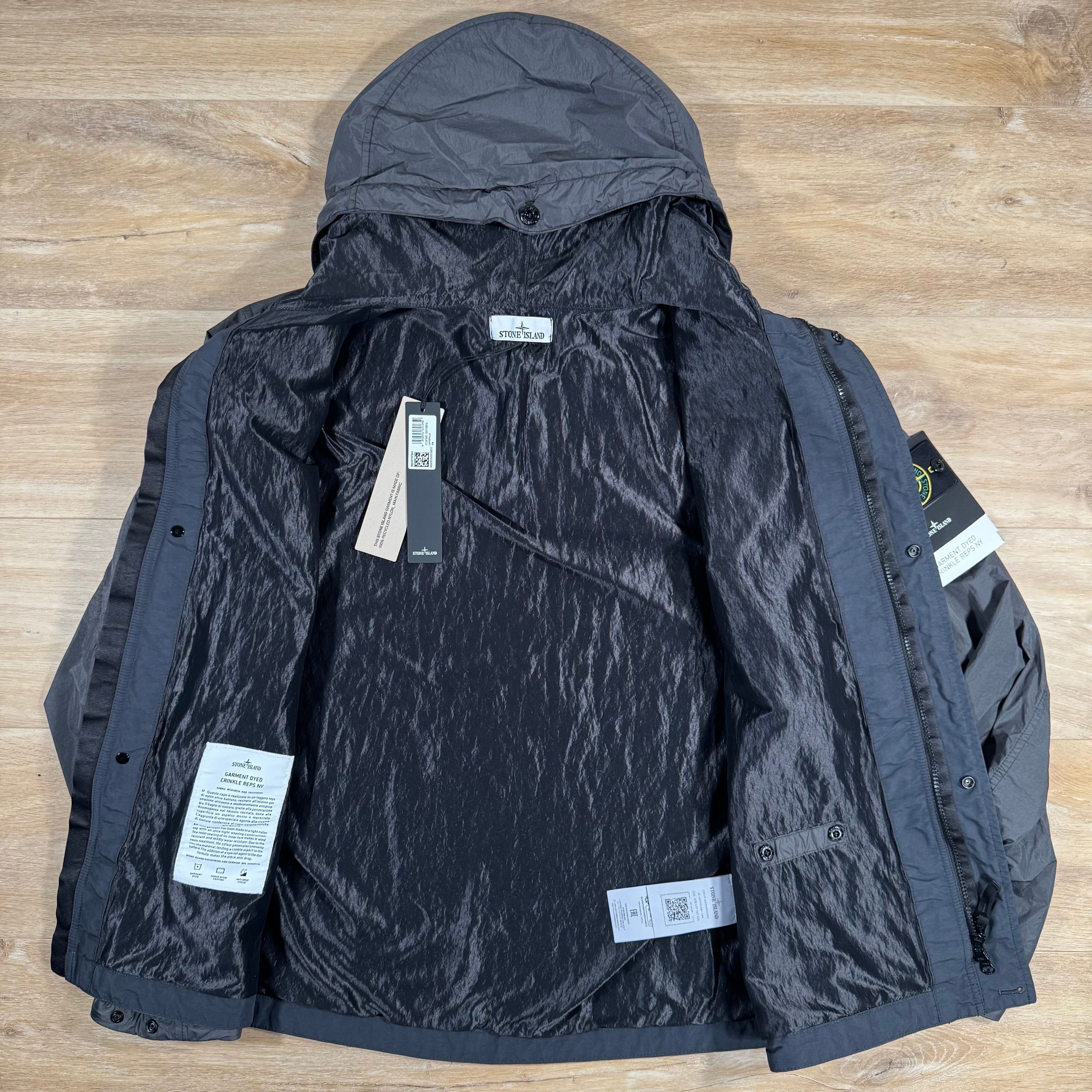 Stone Island Crinkle Reps R-NY Jacket in Charcoal Grey