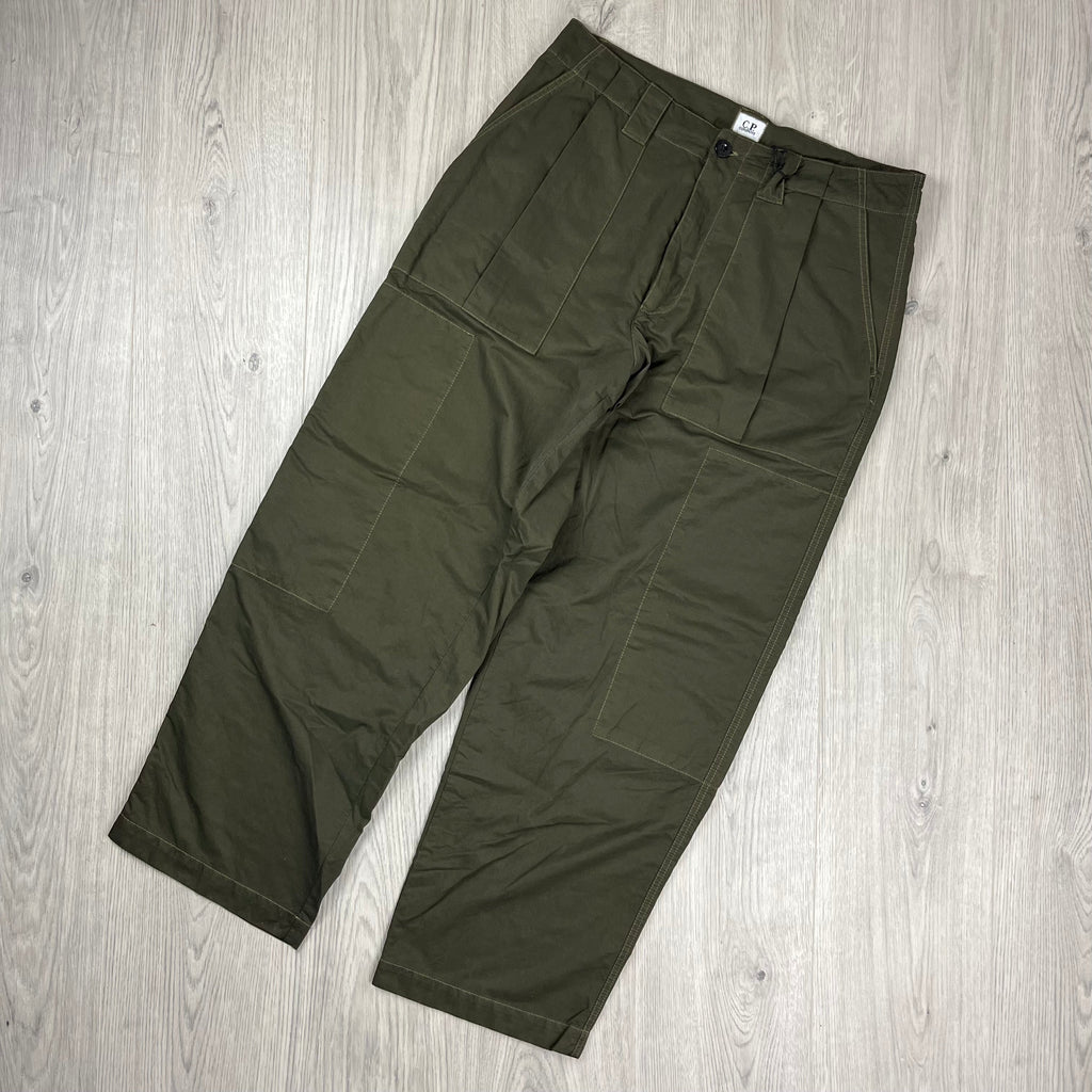 CP Company Loose Trousers - Ivy Green