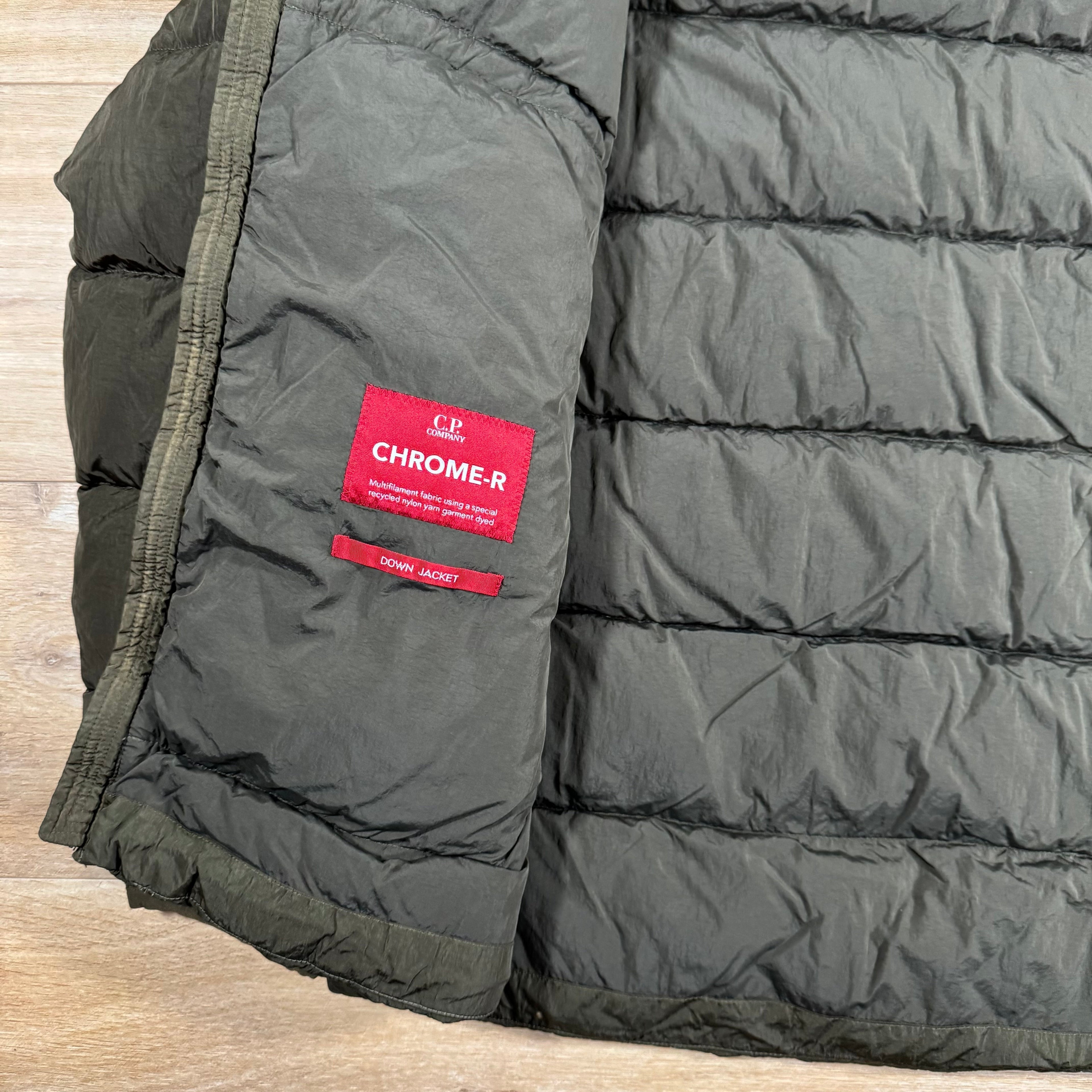 CP Company Chrome-R Down Lens Jacket in Ivy Green