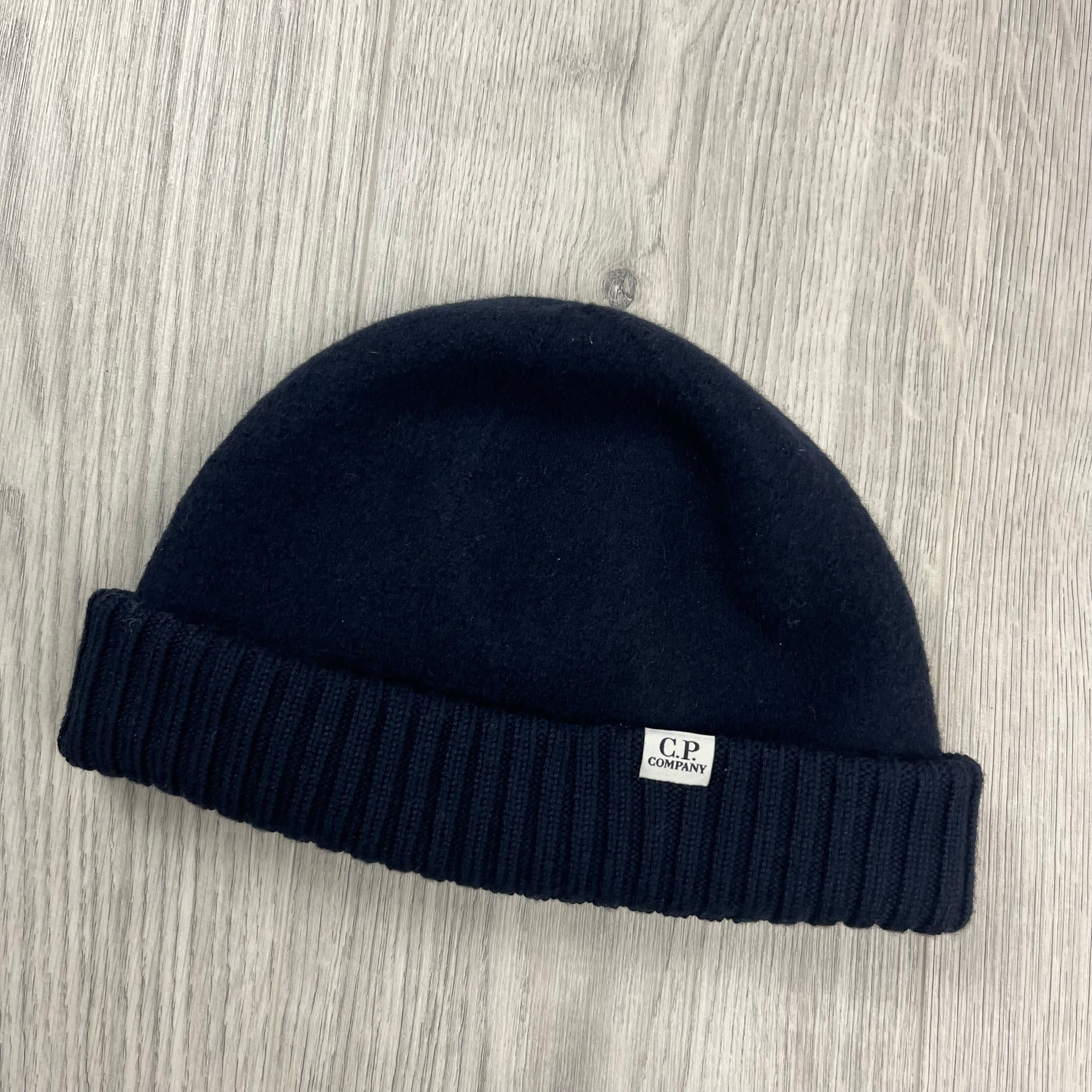 CP Company Merino Beanie - Navy