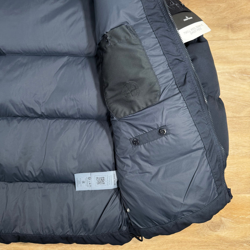 Stone Island Down-TC Ghost Jacket in Navy