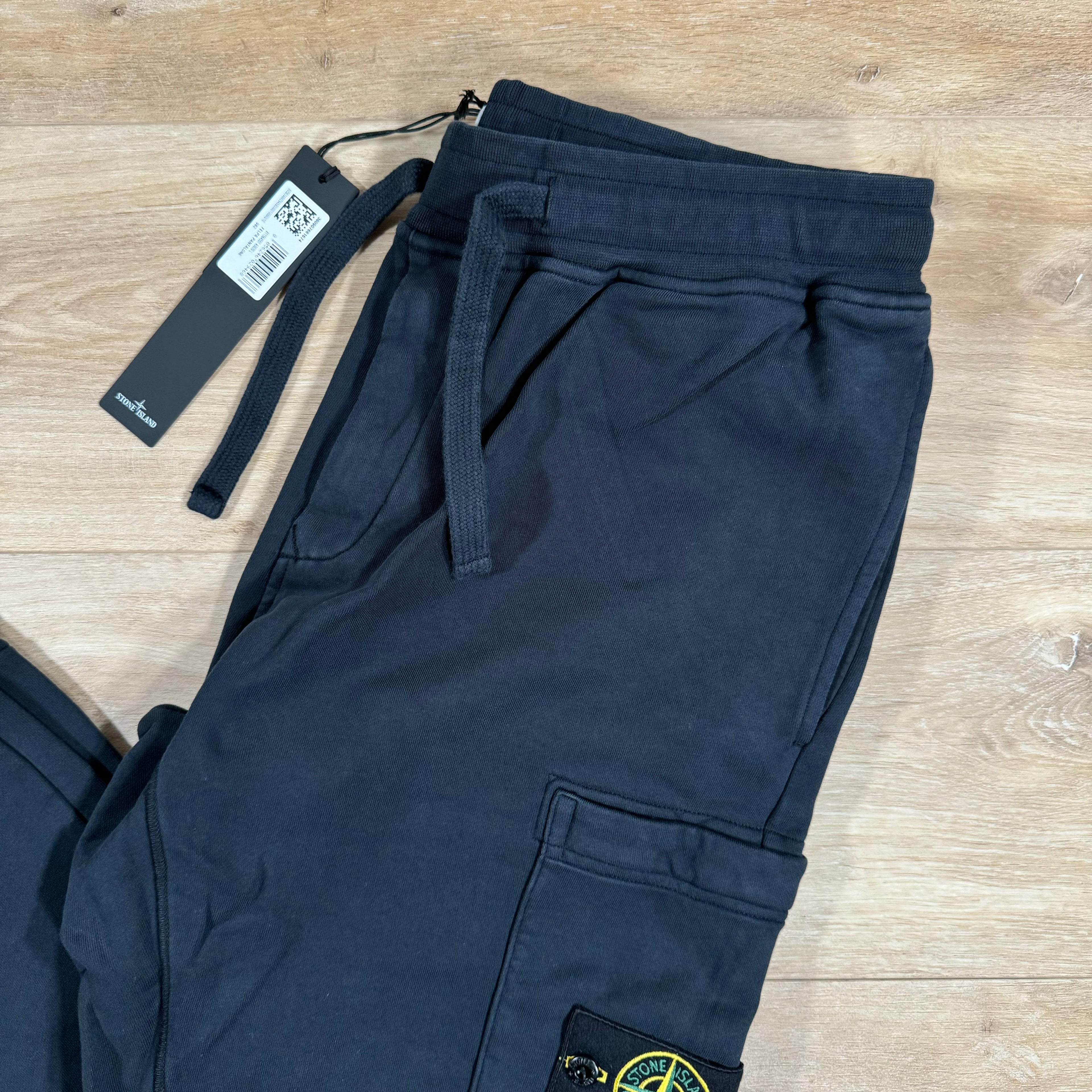 Stone Island Slim Fit Cargo Sweatpants in Navy