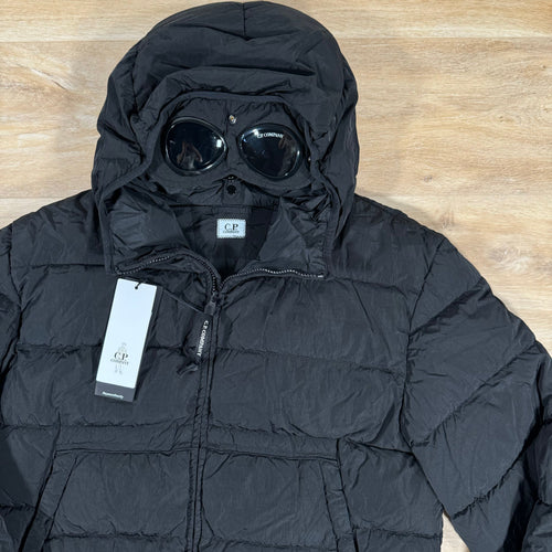 CP Company Chrome-R Goggle Down Jacket in Black