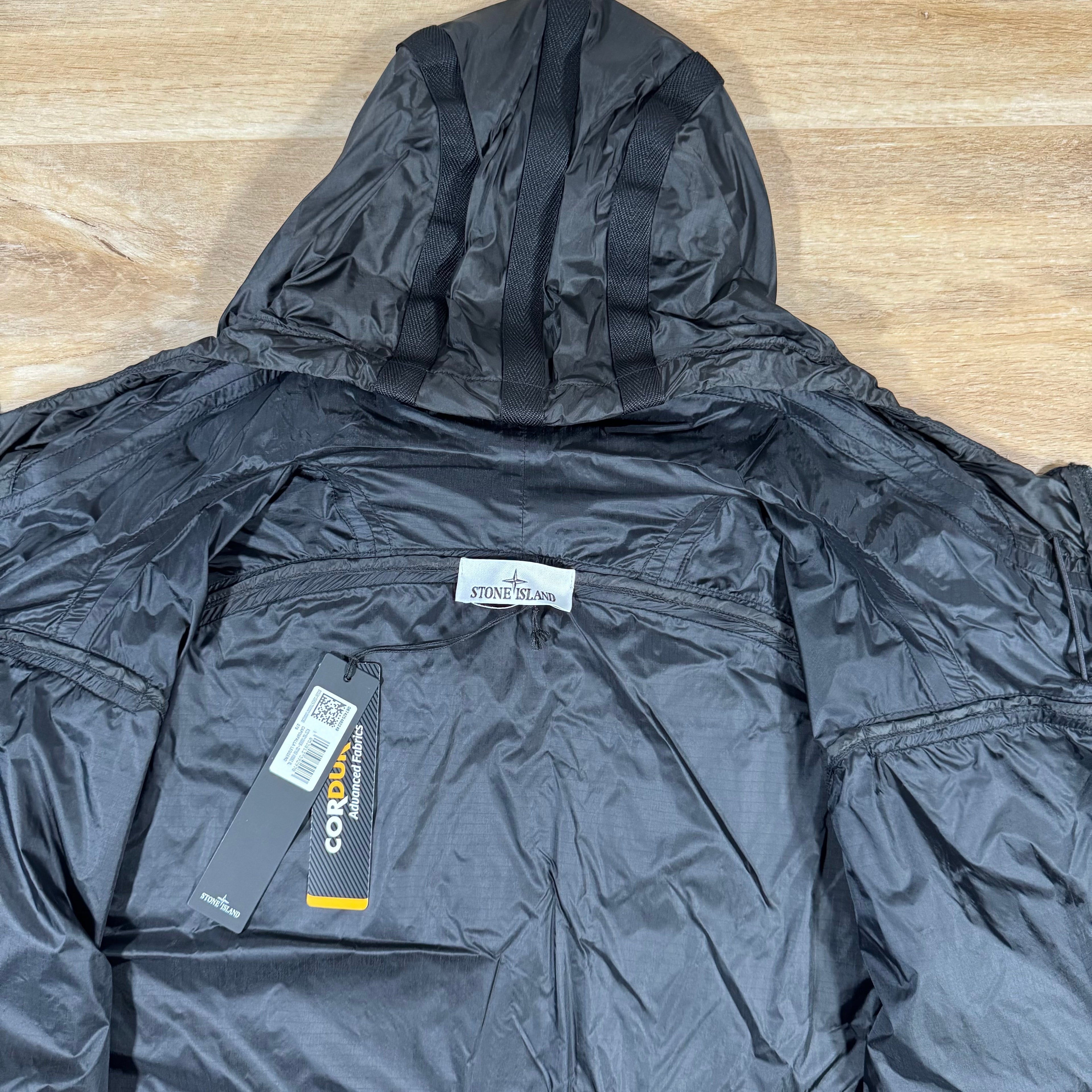 Stone Island Ripstop Light HT Nylon Jacket in Lead Grey