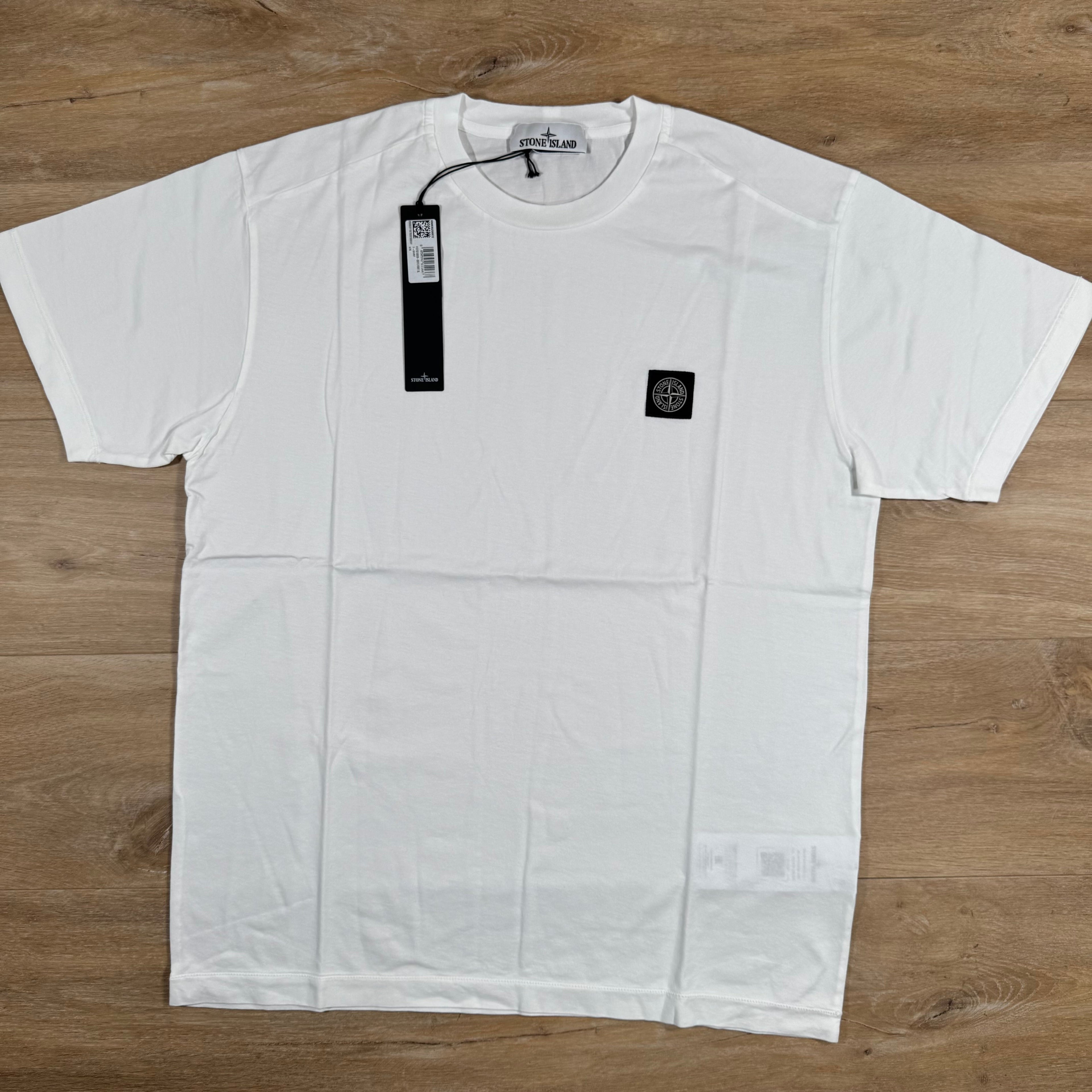Stone Island Patch Logo T-Shirt in White
