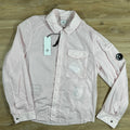 CP Company Chrome Lens Overshirt in Heavenly Pink