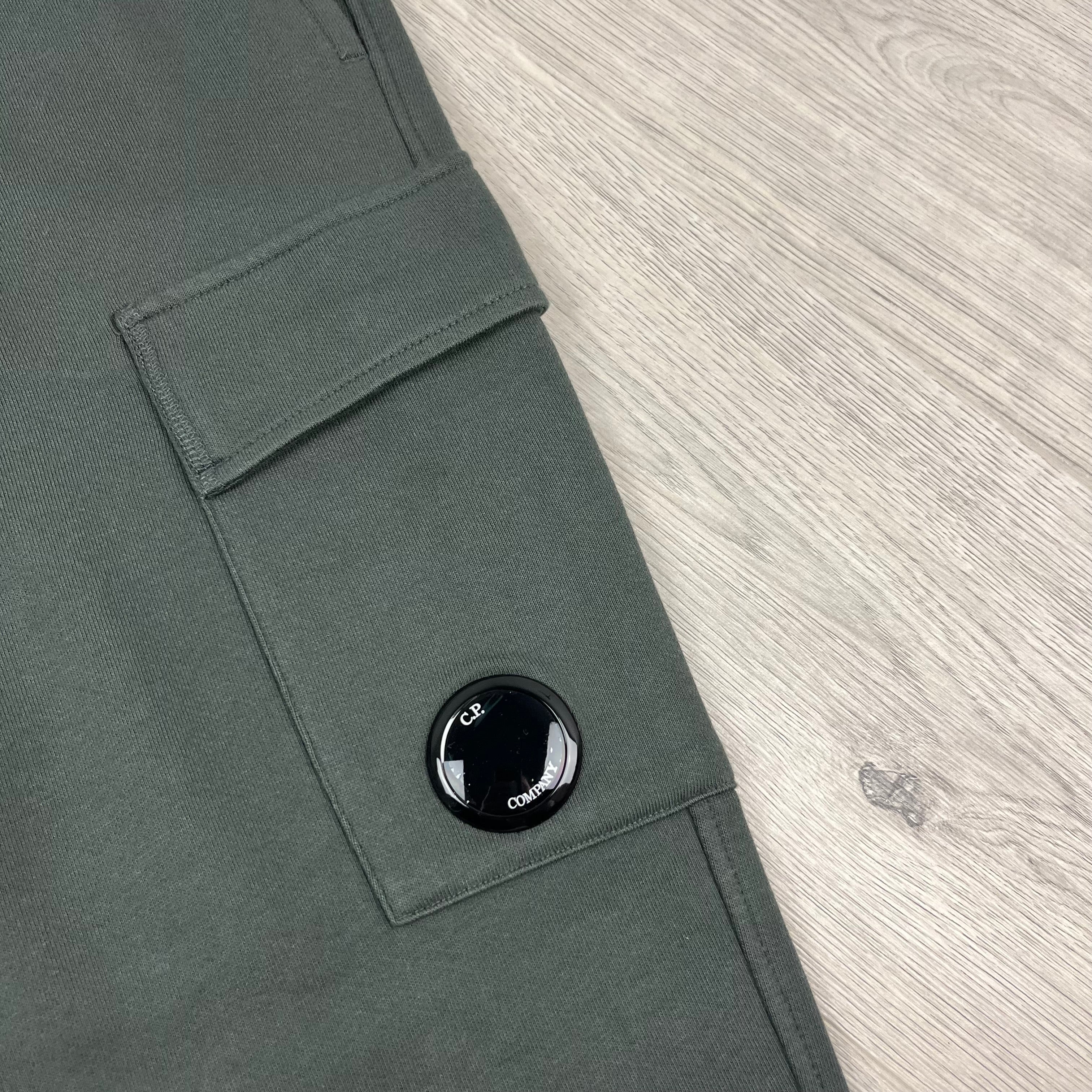 CP Company Raised Fleece Sweatpants - Dark Shadow