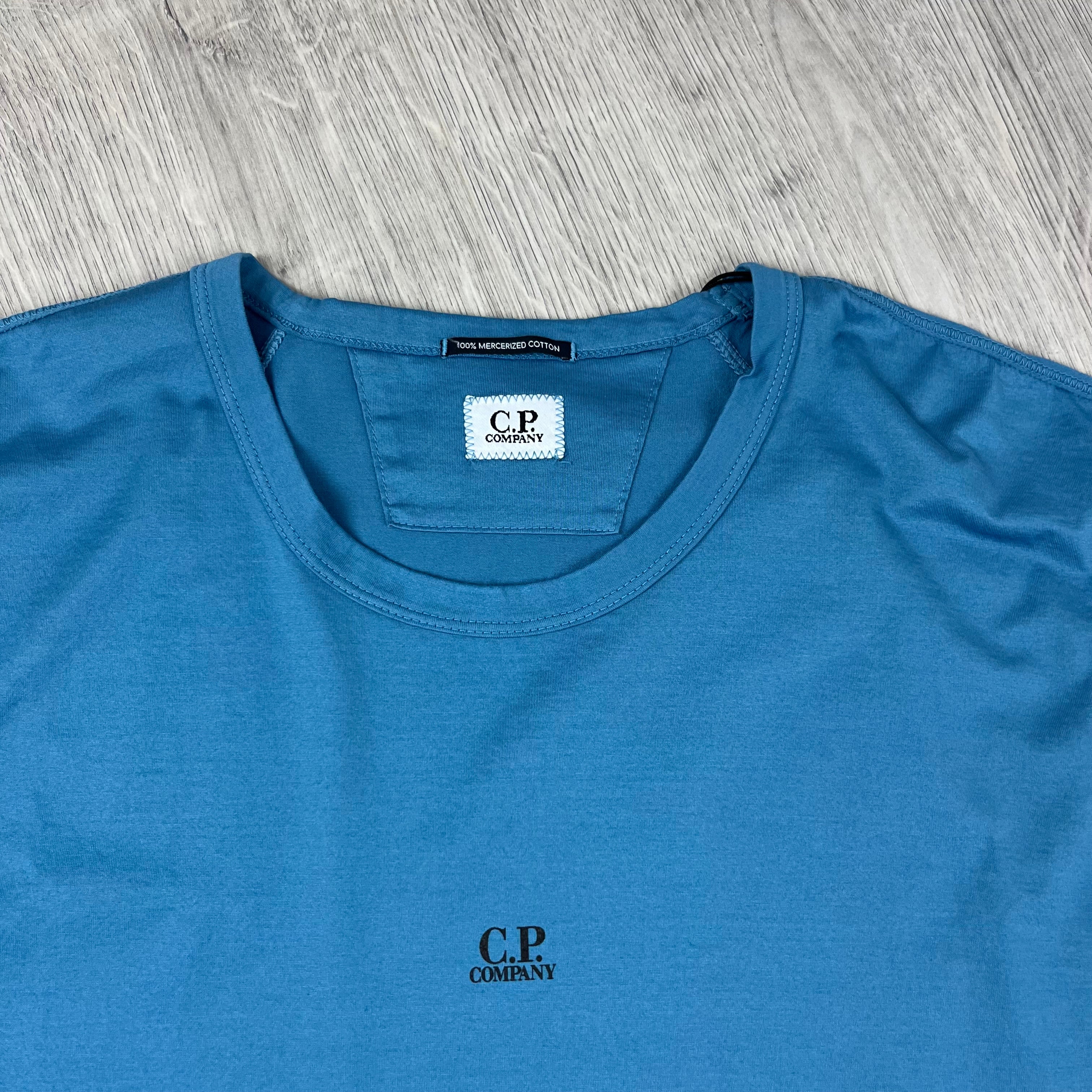 CP Company Patch T-Shirt - Aegean Blue
