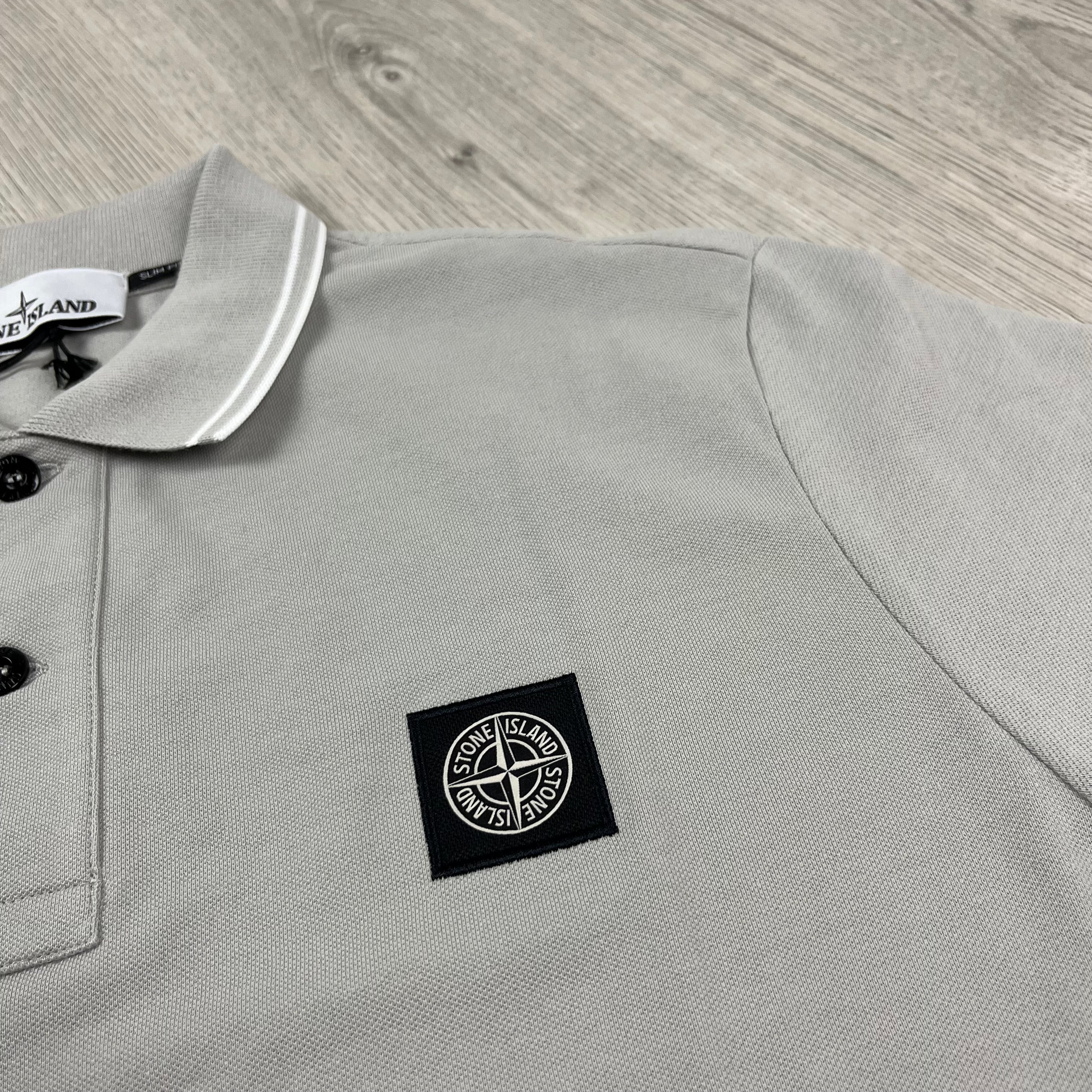 Stone Island Patch Polo Shirt - Grey