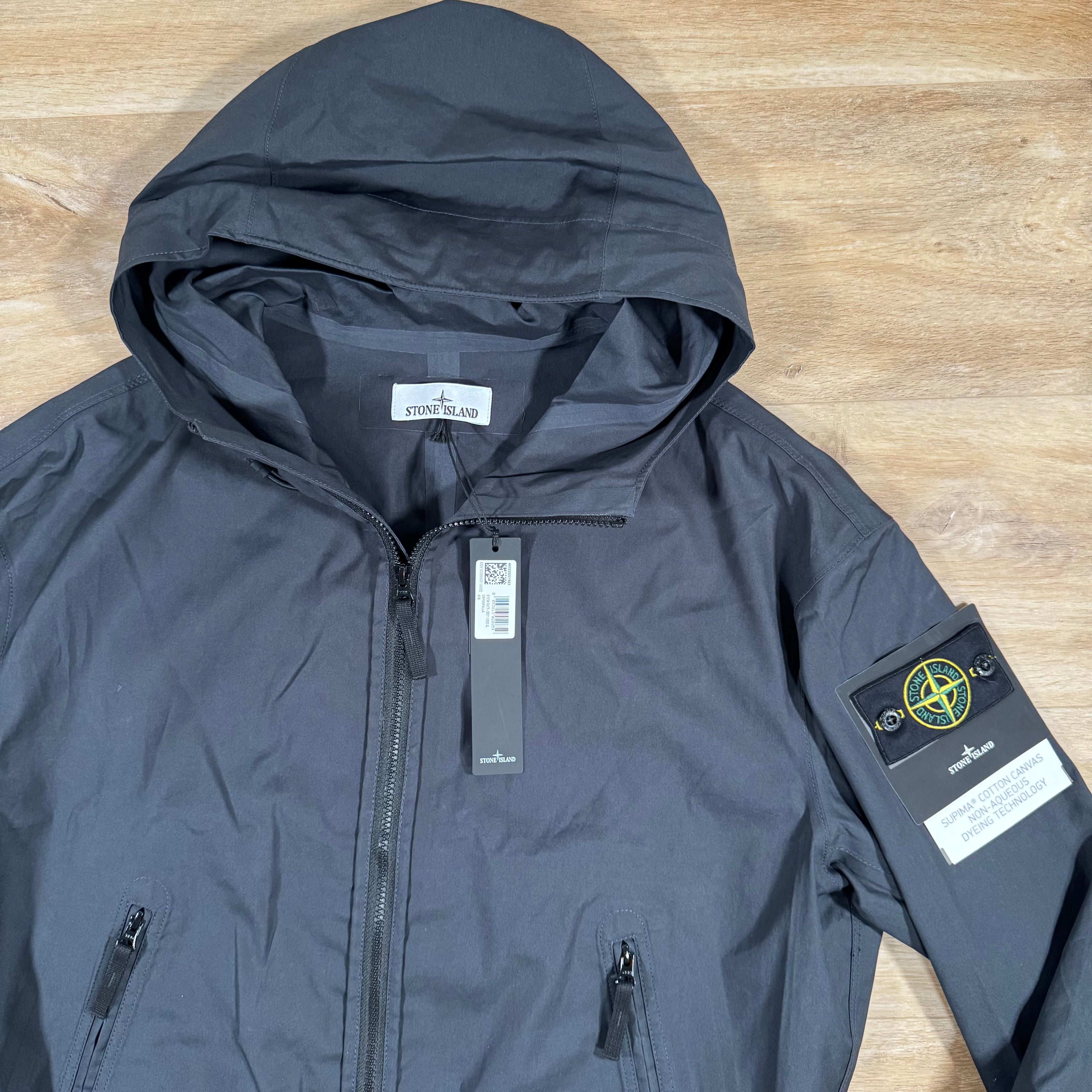 Stone Island Supima Canvas Jacket in Navy