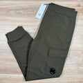 CP Company Diagonal Raised Lens Sweatpants in Ivy Green