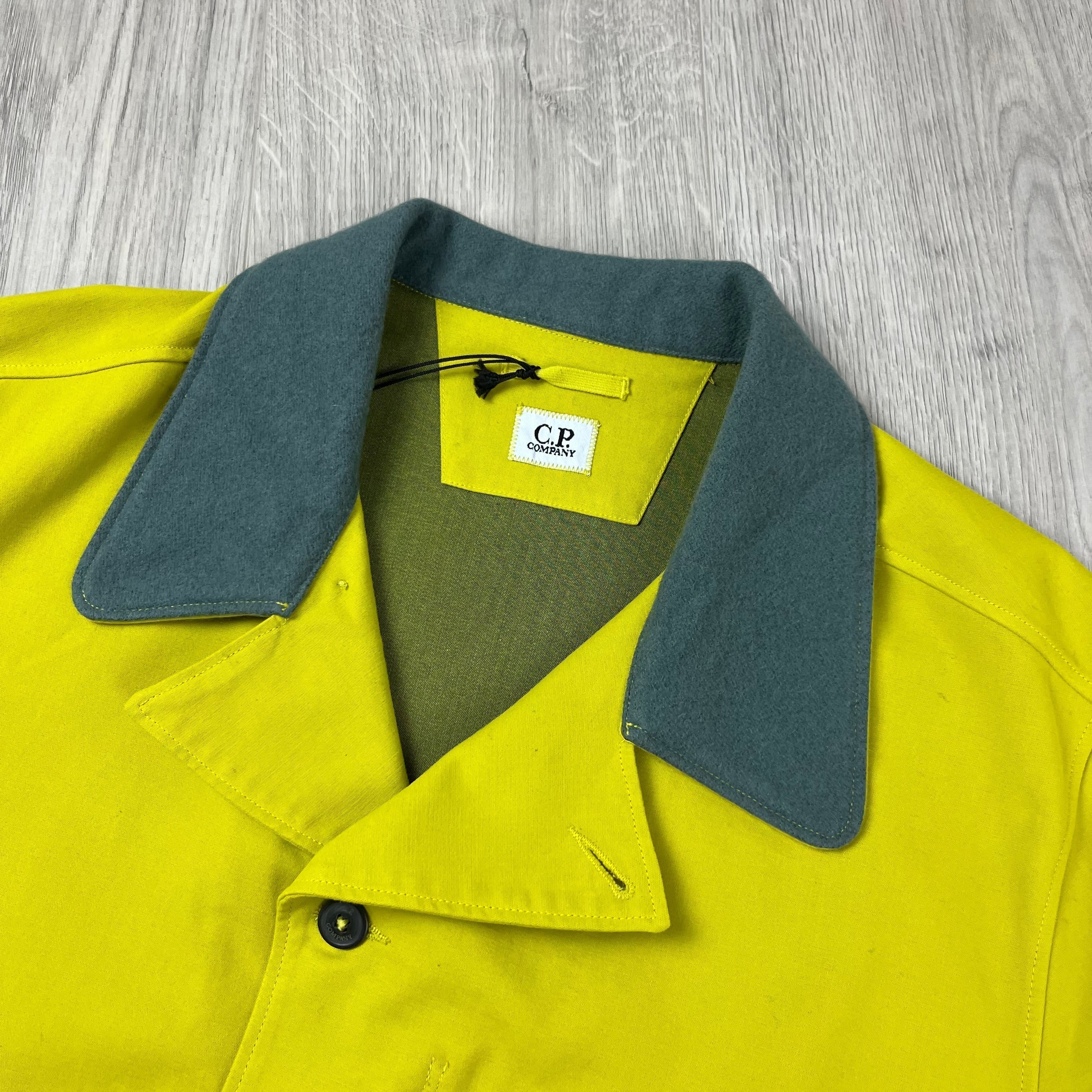 CP Company Co/Ny Satin Jacket - Green Sheen