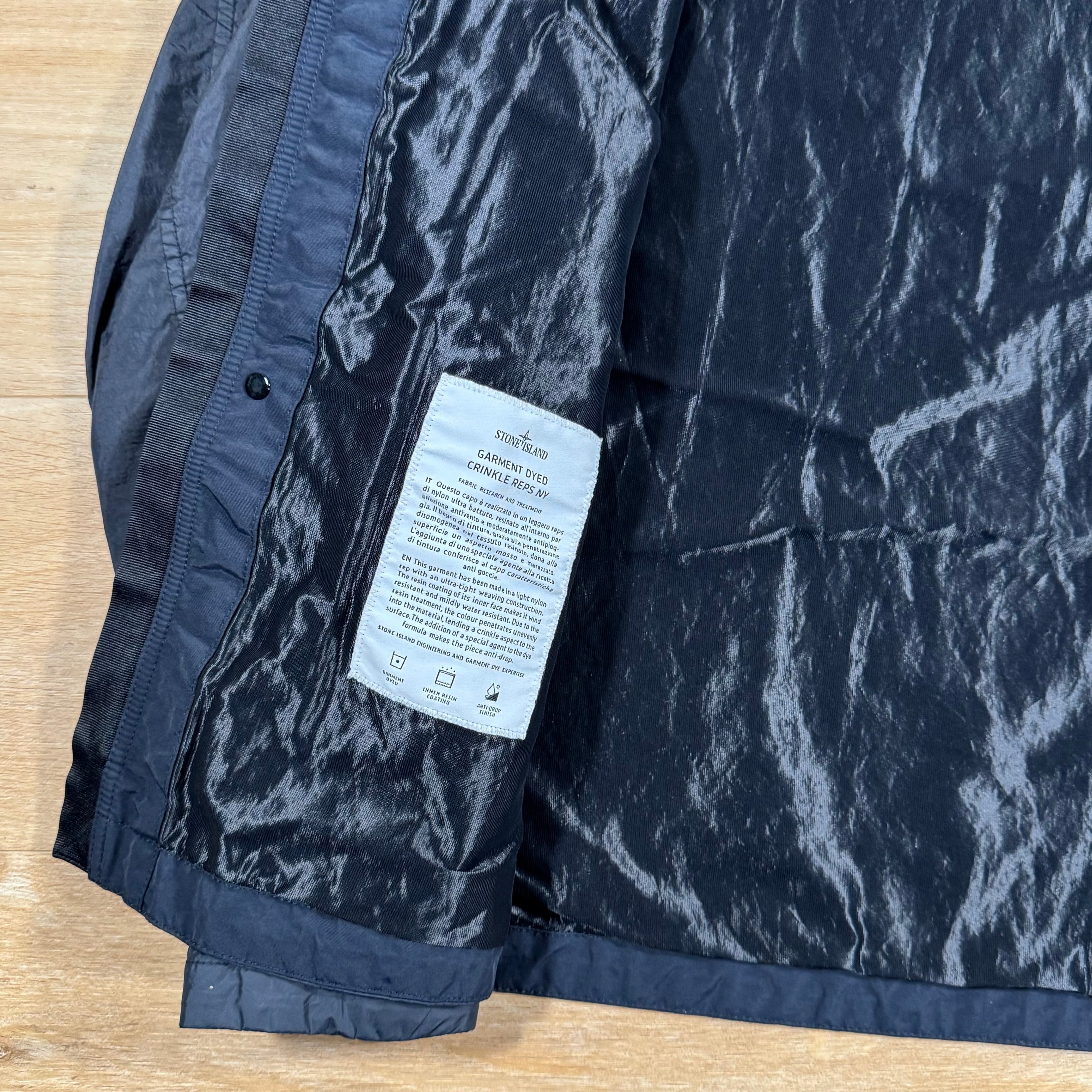 Stone Island Crinkle Reps R-NY Jacket in Navy