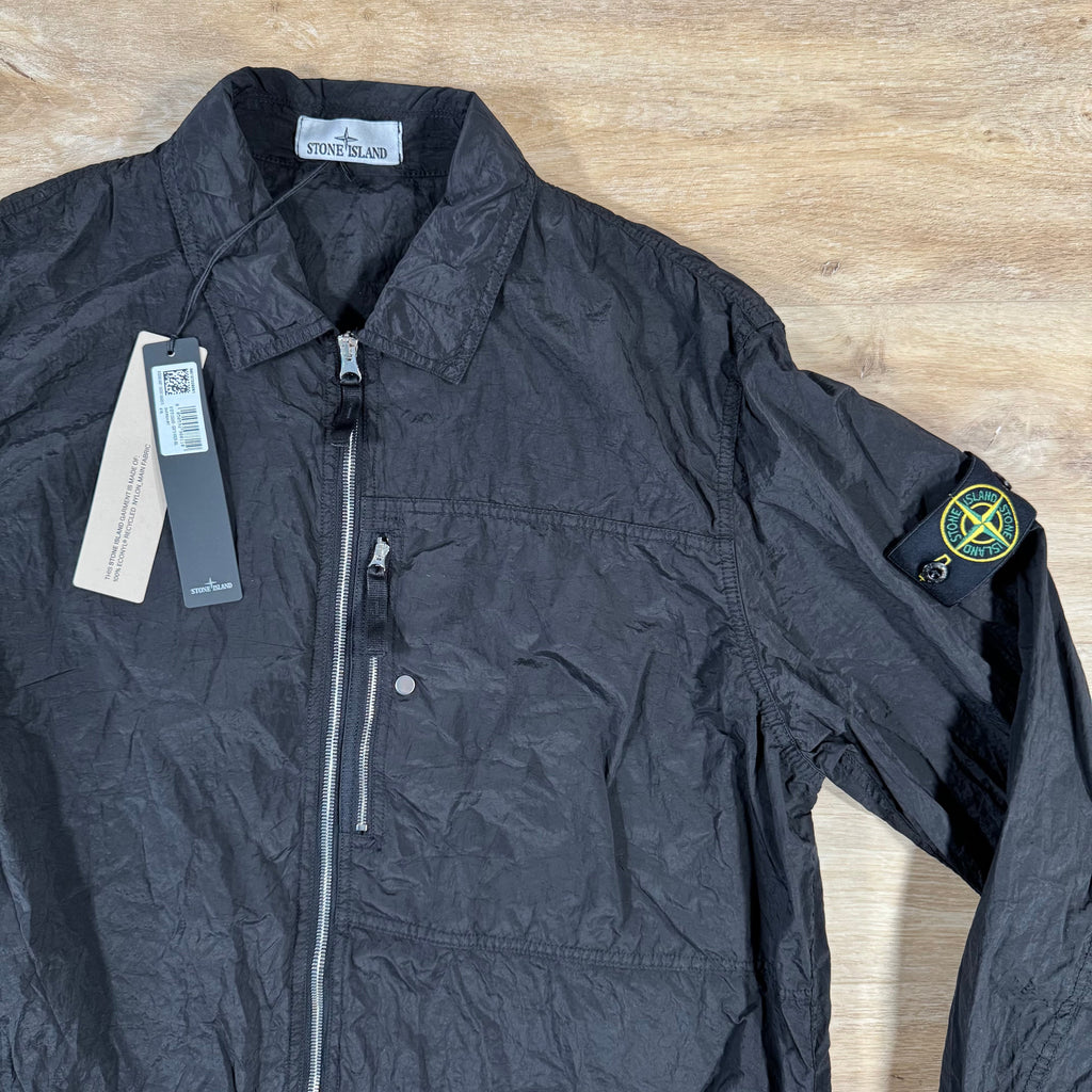 Stone Island Nylon Metal Overshirt in Black