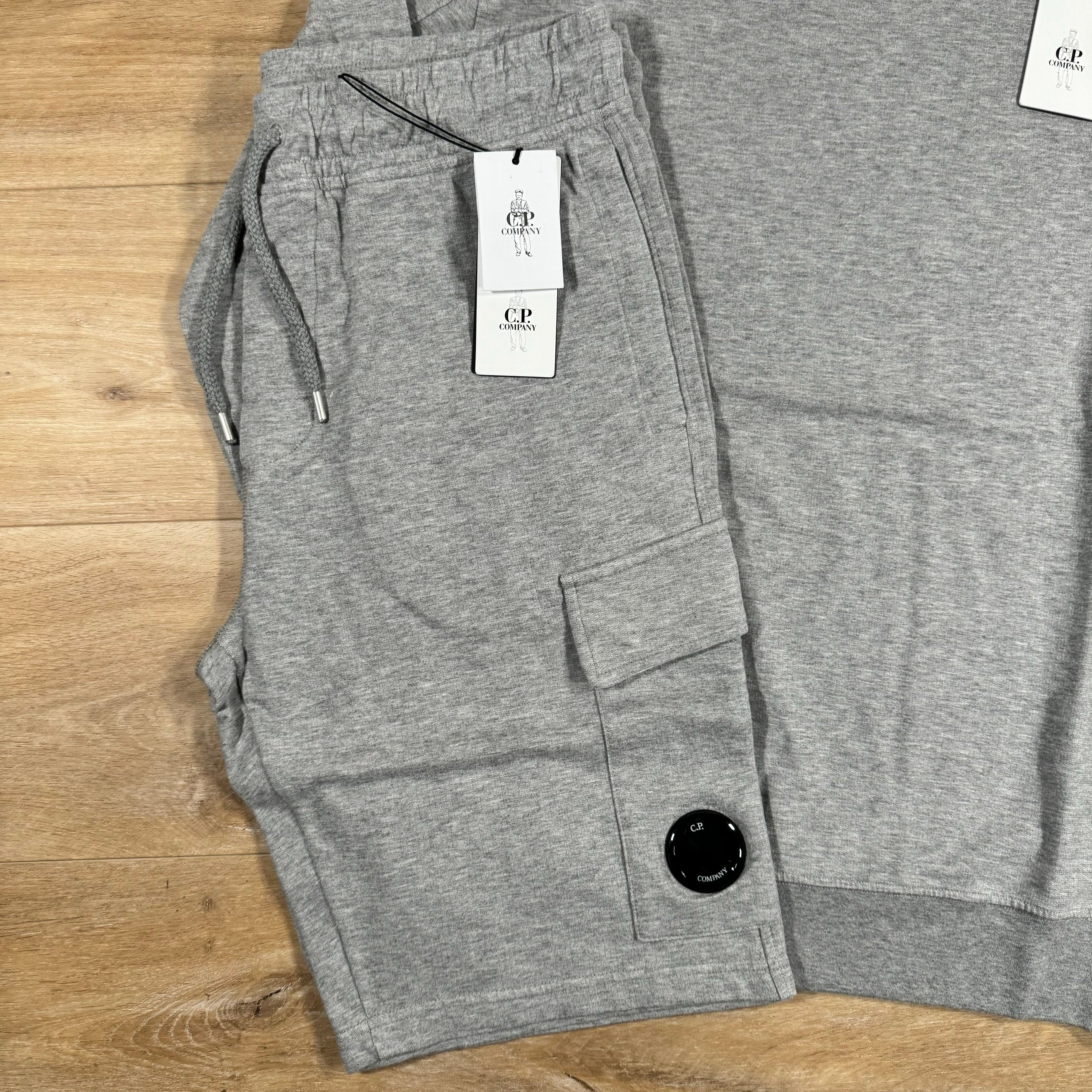 CP Company Light Fleece Lens Tracksuit in Grey