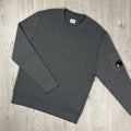 CP Company Knit Sweatshirt - Gunmetal