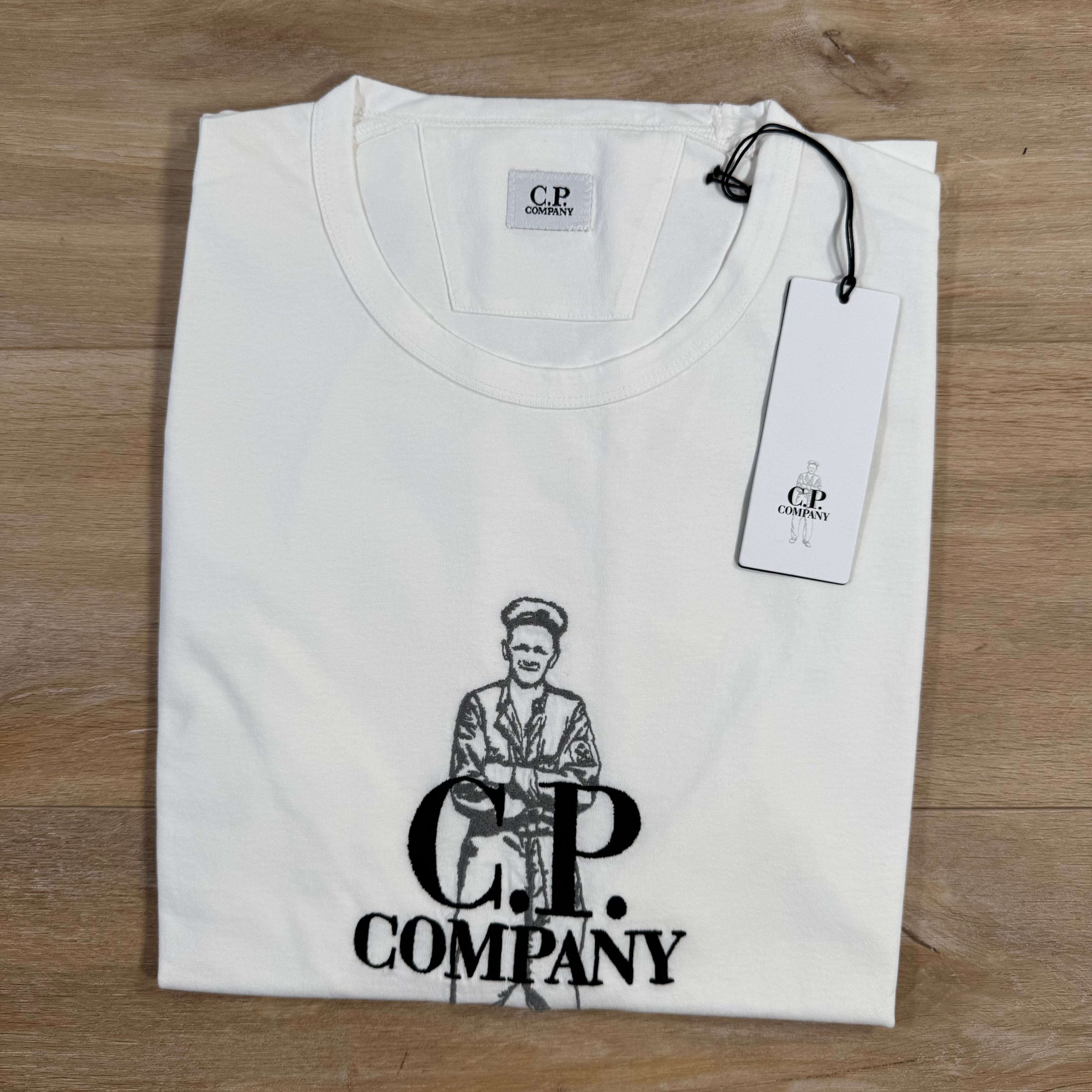 CP Company 1020 British Sailor T-Shirt in Gauze White