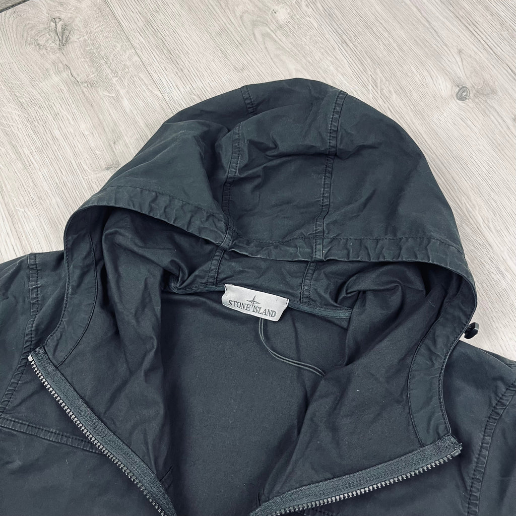 Stone Island Hooded Overshirt - Black