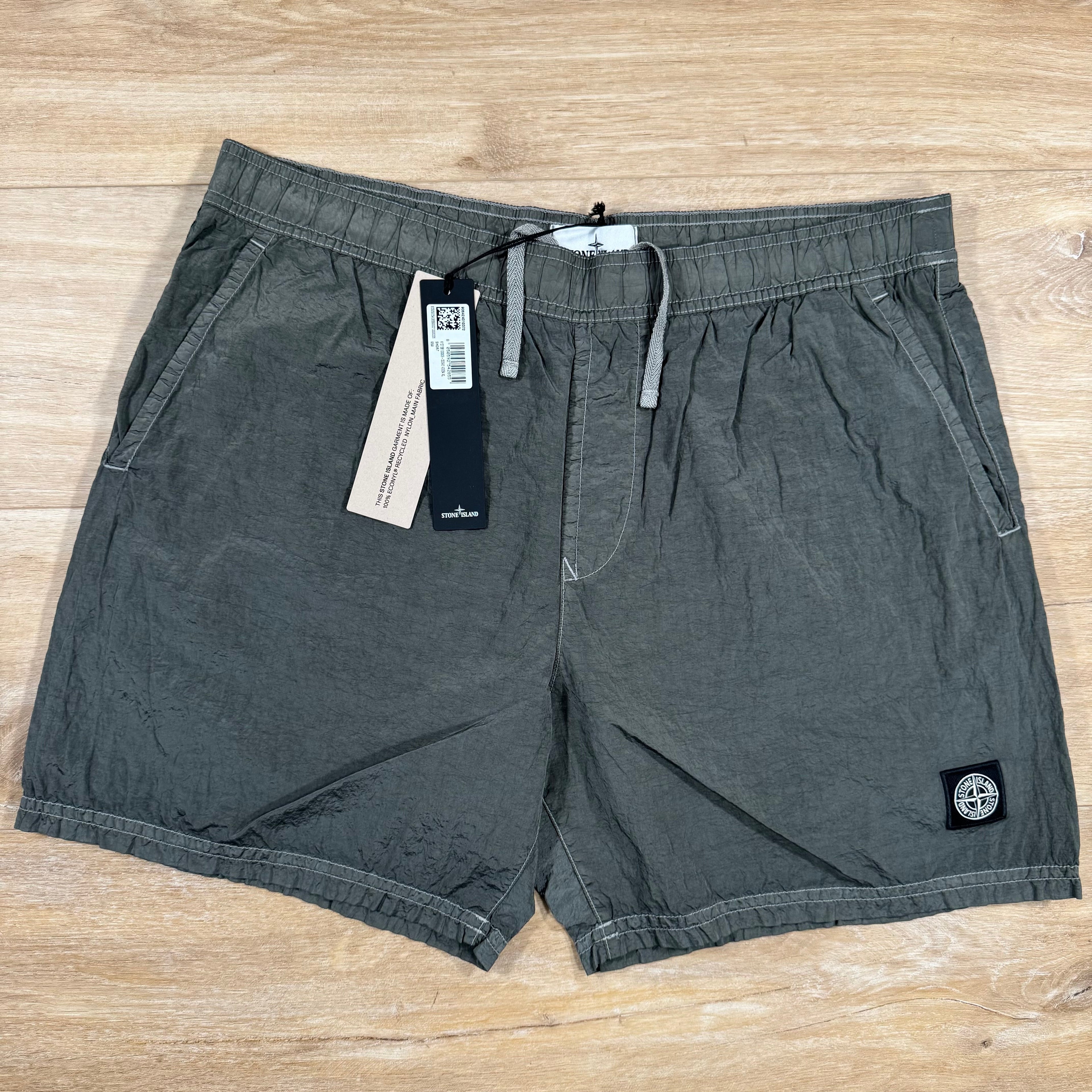 Stone Island Nylon Metal Swim Shorts in Military Green