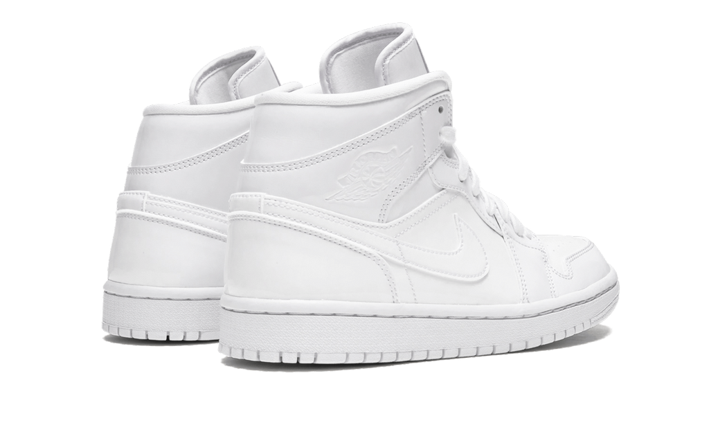 AIR JORDAN 1 MID WMNS "Triple White Patent Leather" BQ6472 111