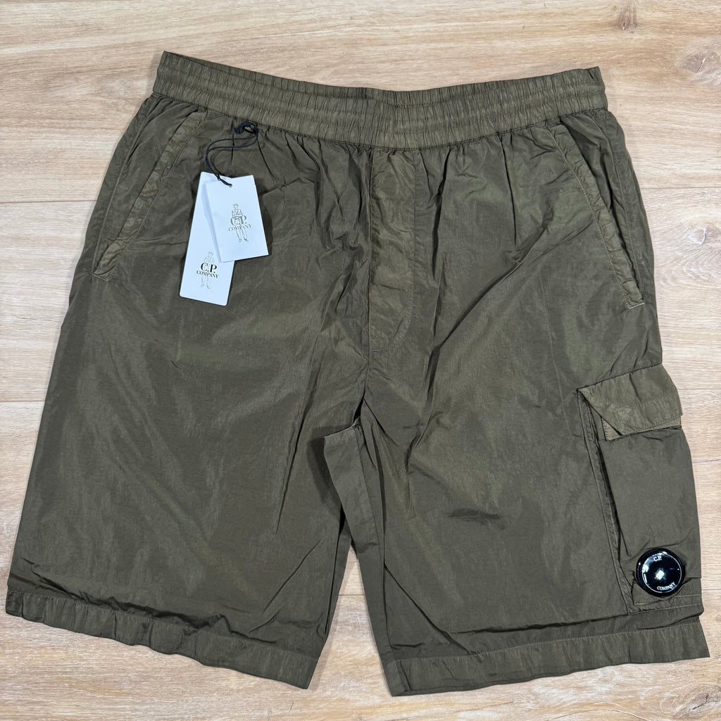 CP Company Chrome-R Cargo Shorts in Ivy Green