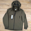 CP Company Shell-R Goggle Jacket in Ivy Green