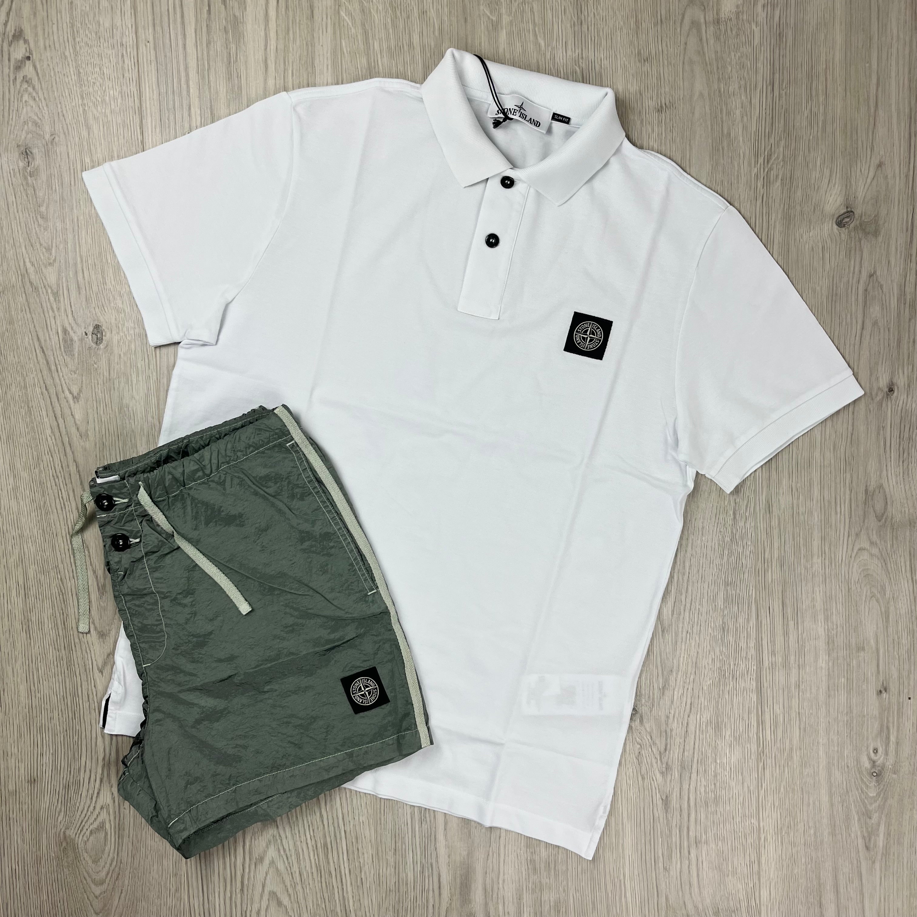 Stone Island Holiday Set - White/Sage