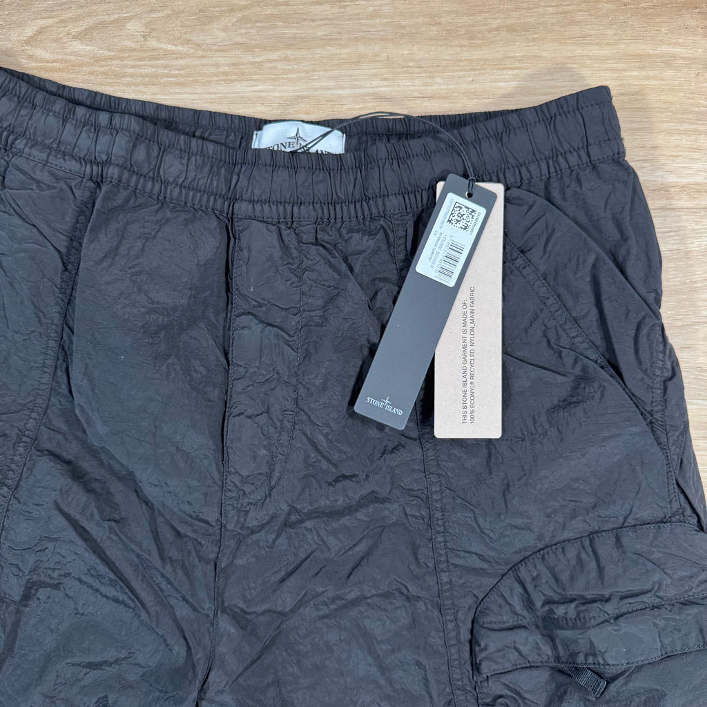 Stone Island Nylon Metal Bermuda Shorts in Black