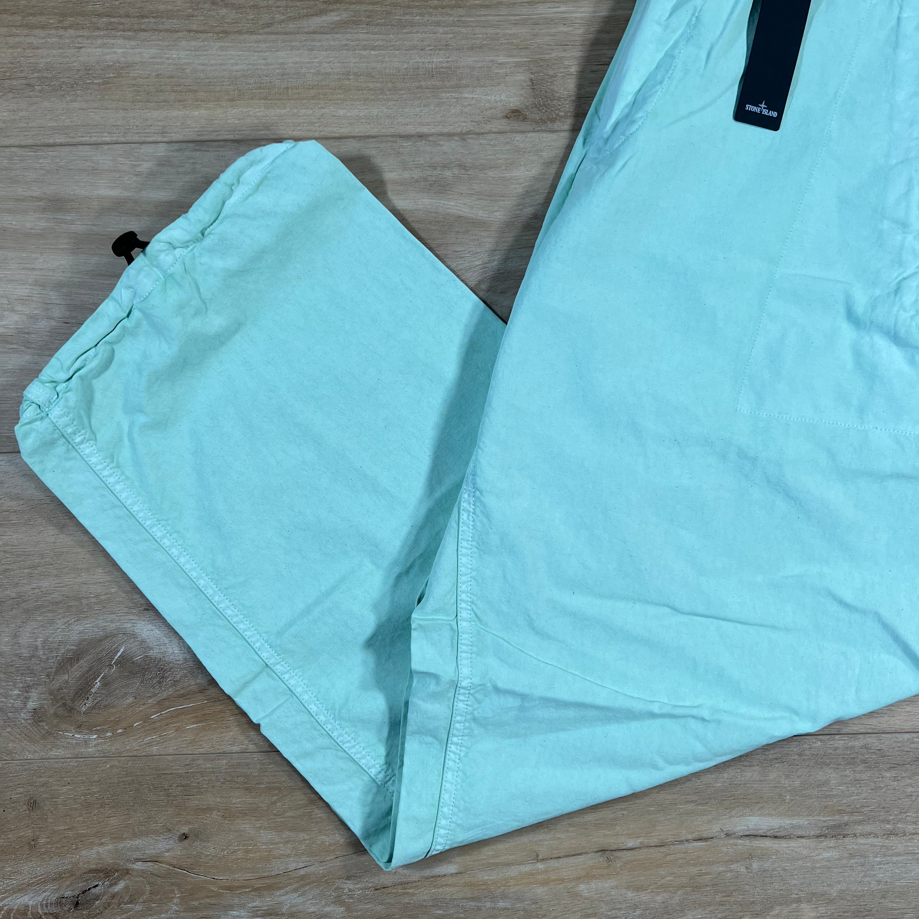 Stone Island Straight Leg Marina Trousers in Light Green