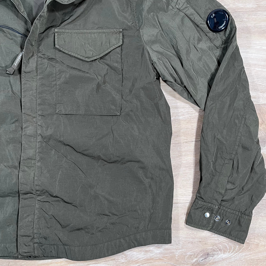 CP Company Chrome-R Lens Overshirt in Ivy Green